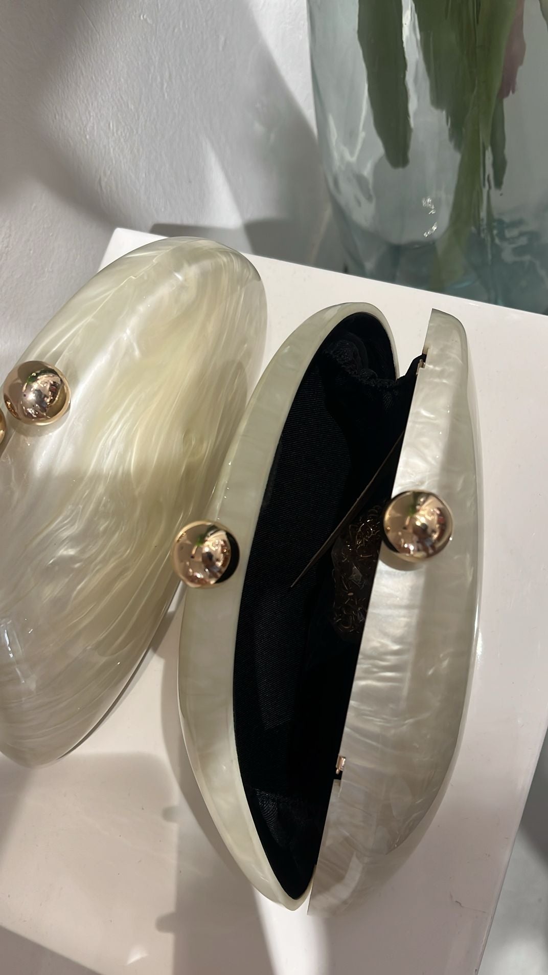 Sea - Sac à main nacré beige