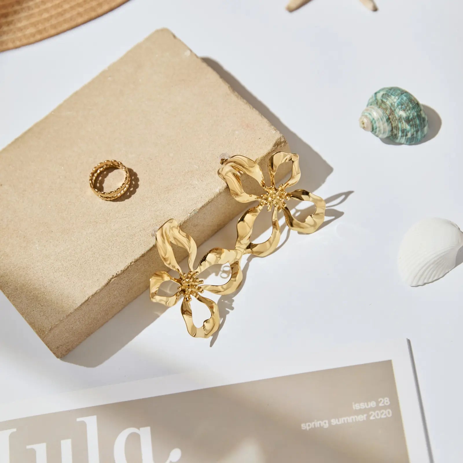 Caribeana - Boucles d'oreilles acier inoxydable