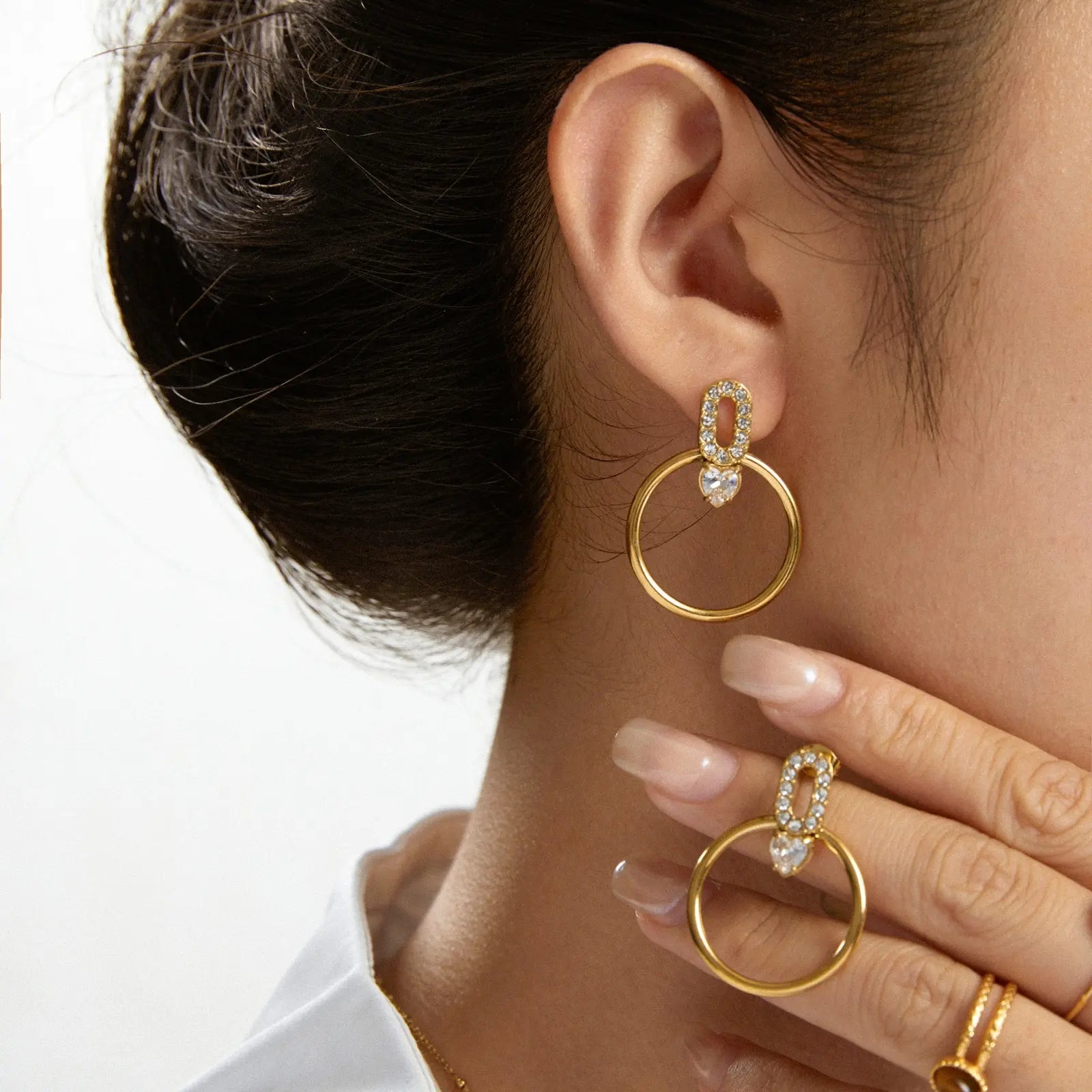 Brisa - Boucles d'oreilles acier inoxydable