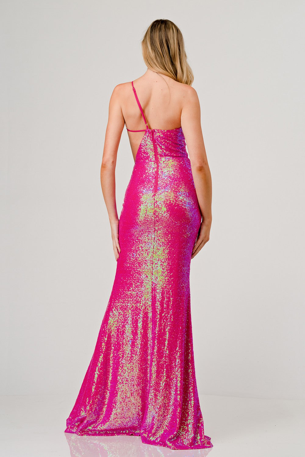 Fuschia Fierce - Robe longue rose