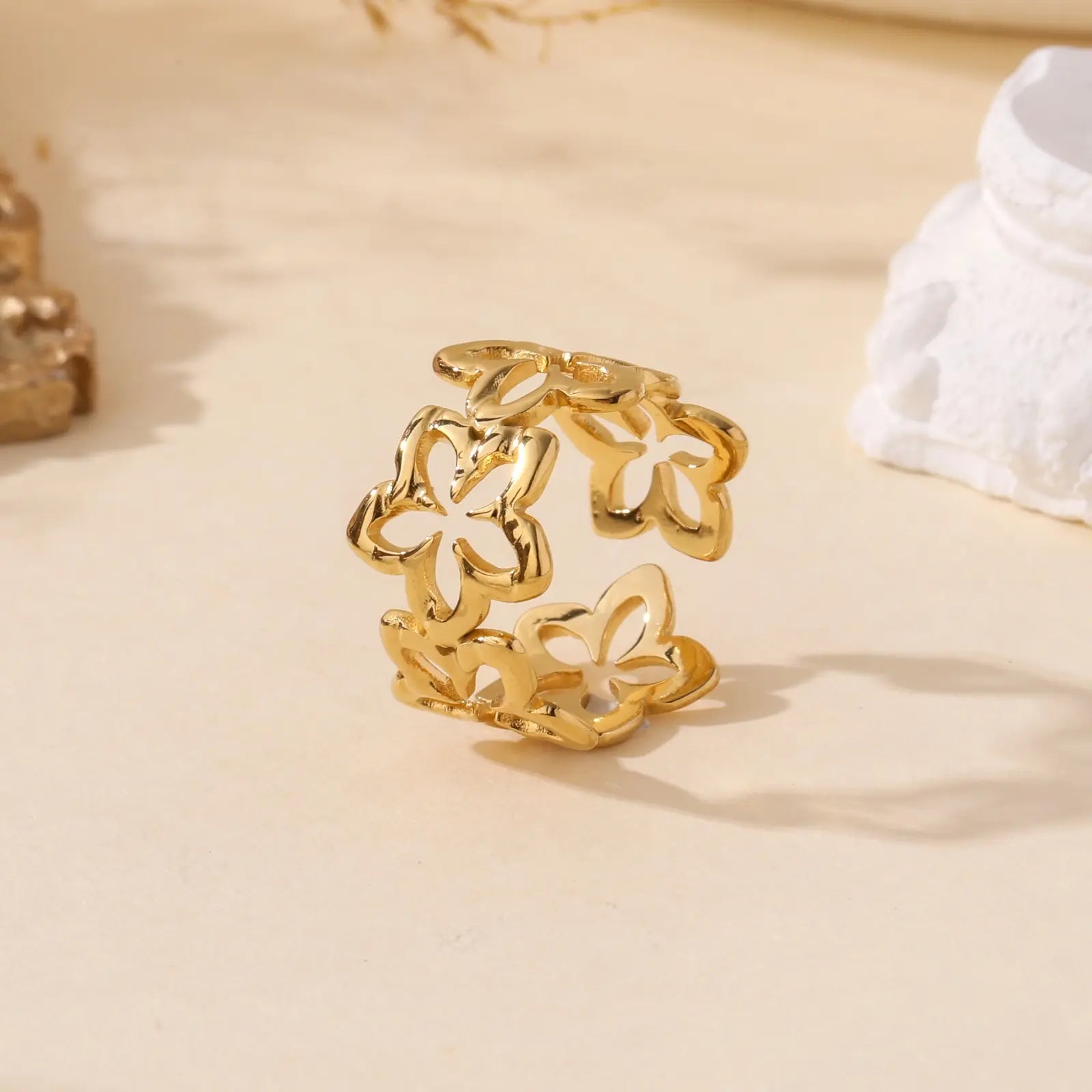 Aure - Bague acier inoxydable