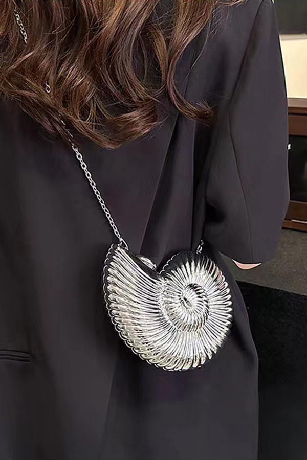 Pochette escargot - Argentée