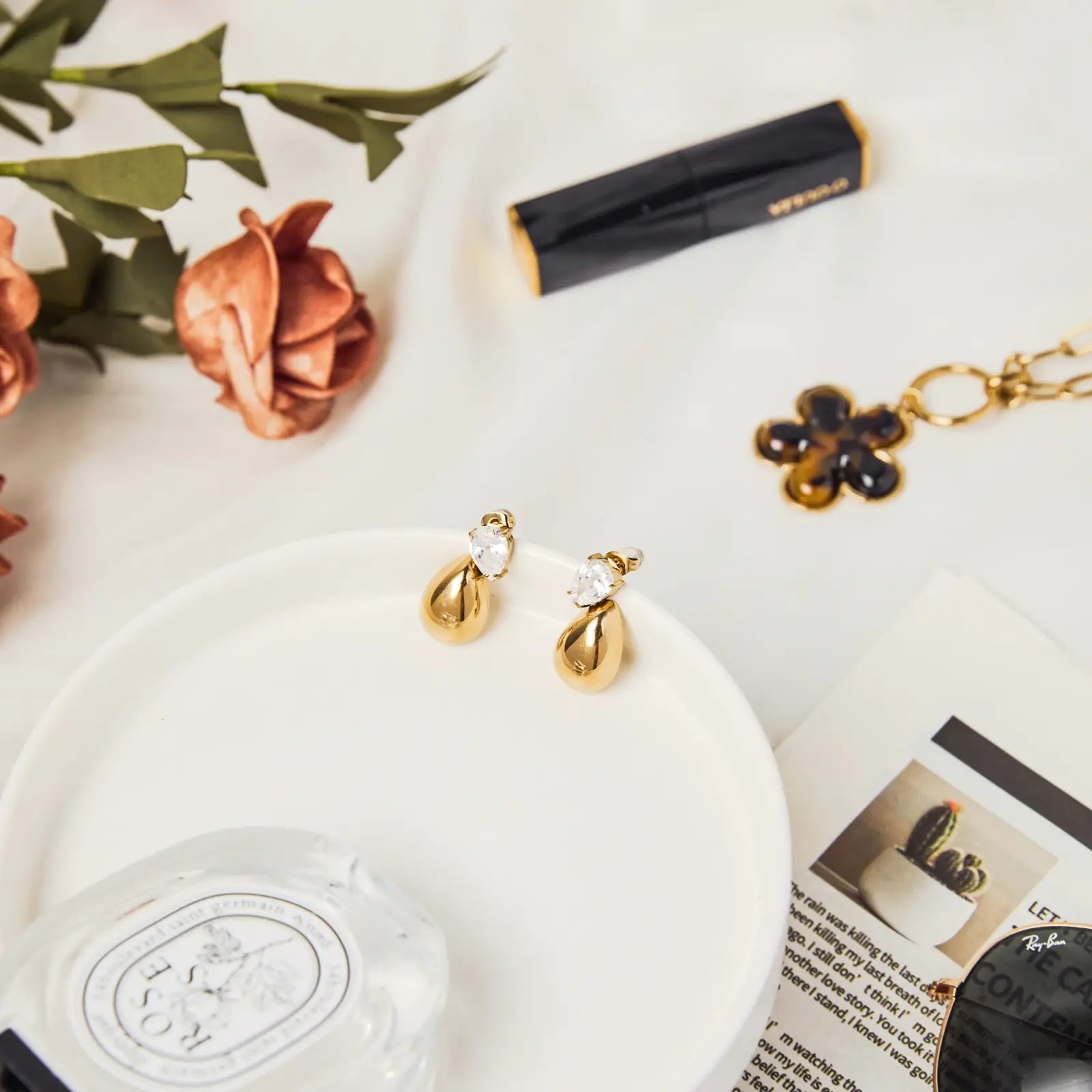 Drops - Boucles d'oreilles acier inoxydable