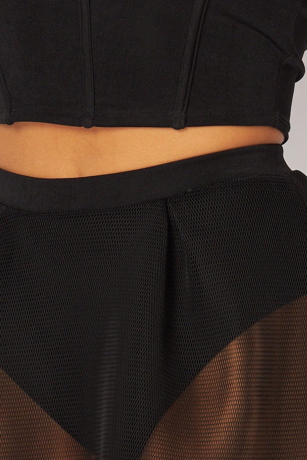 Eclipse flow - Ensemble top + jupe évasée noir