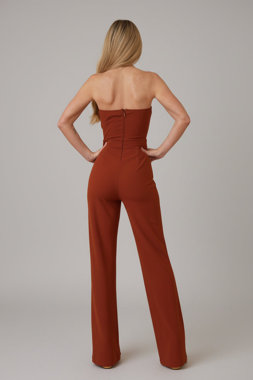 Sirocco - Combinaison bustier terracotta