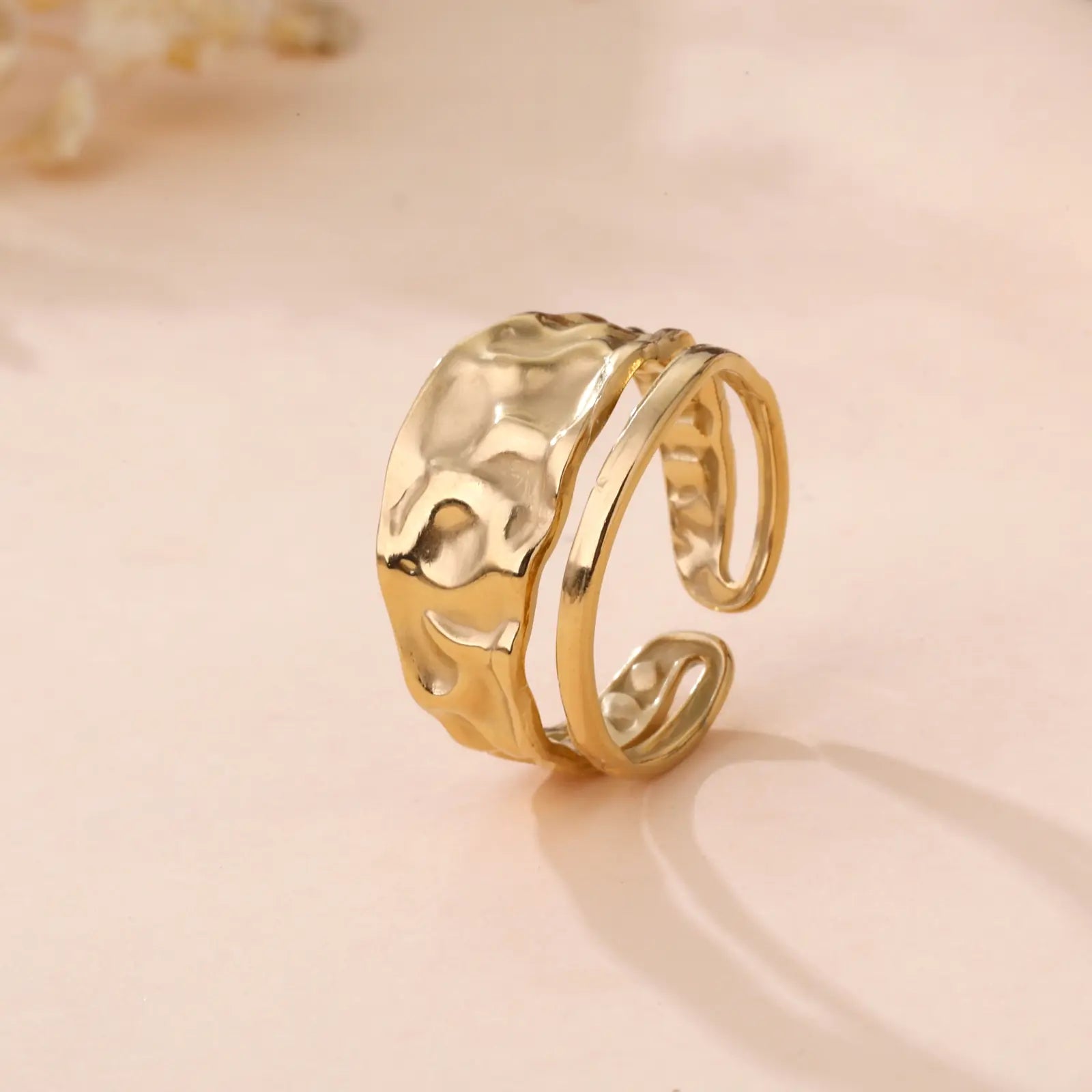 Orelia - Bague acier inoxydable