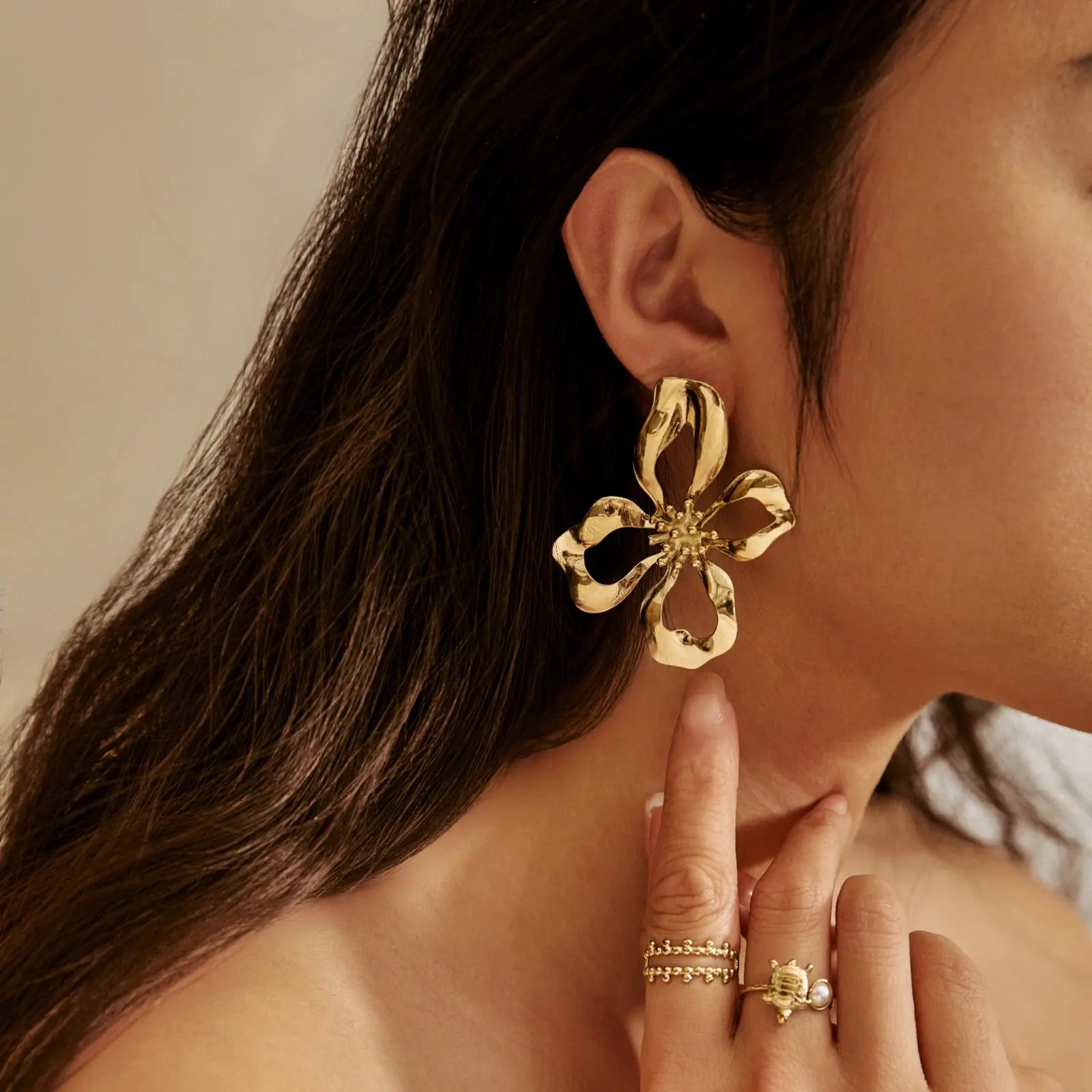 Caribeana - Boucles d'oreilles acier inoxydable