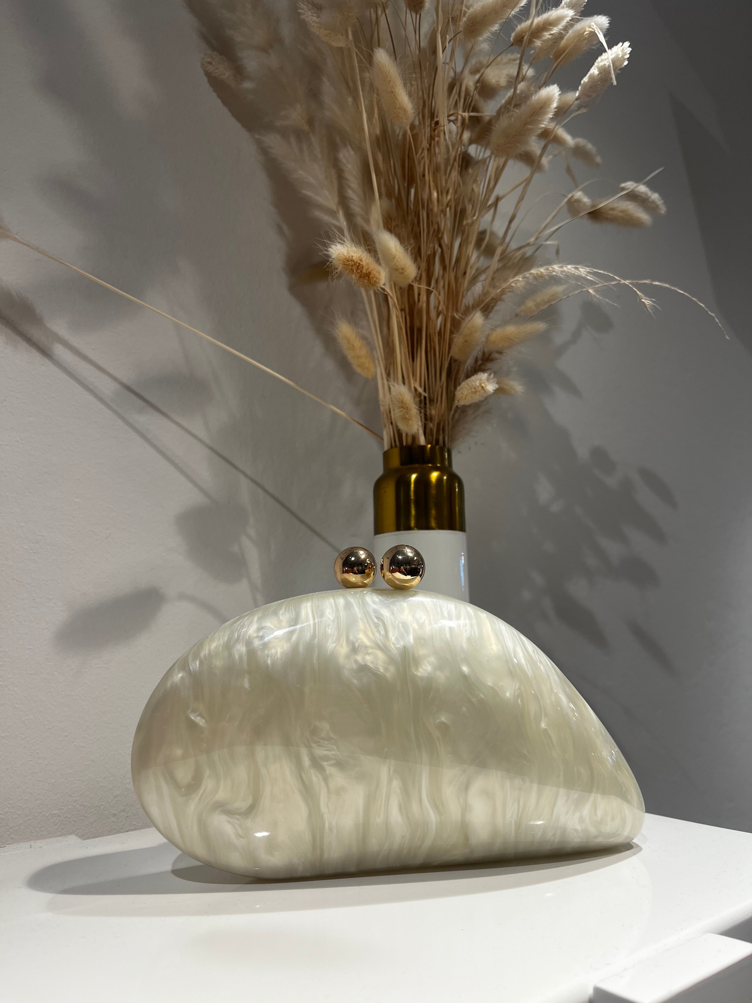 Sea - Sac à main nacré beige