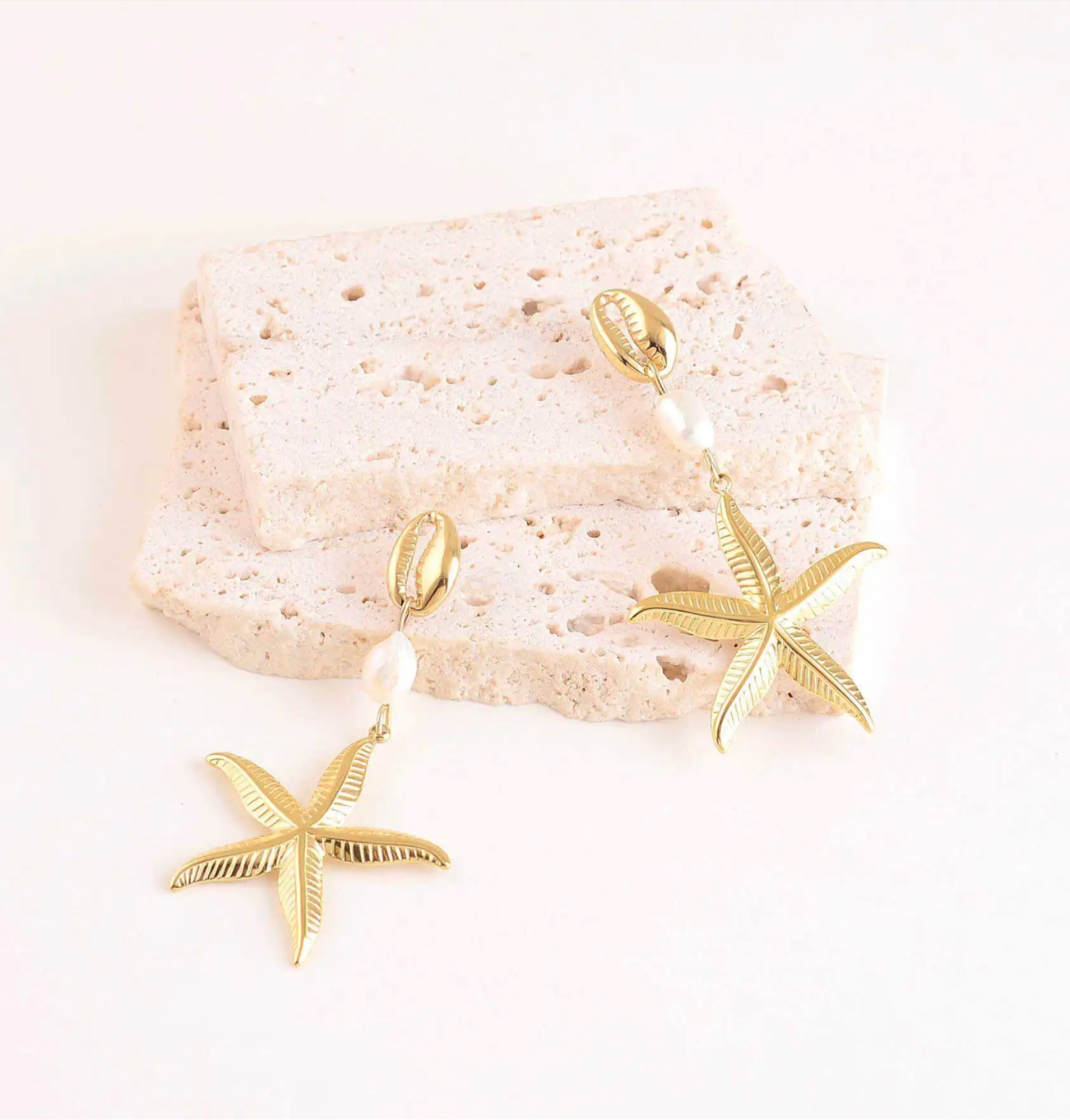 Solar Star - Boucles d'oreilles acier inoxydable