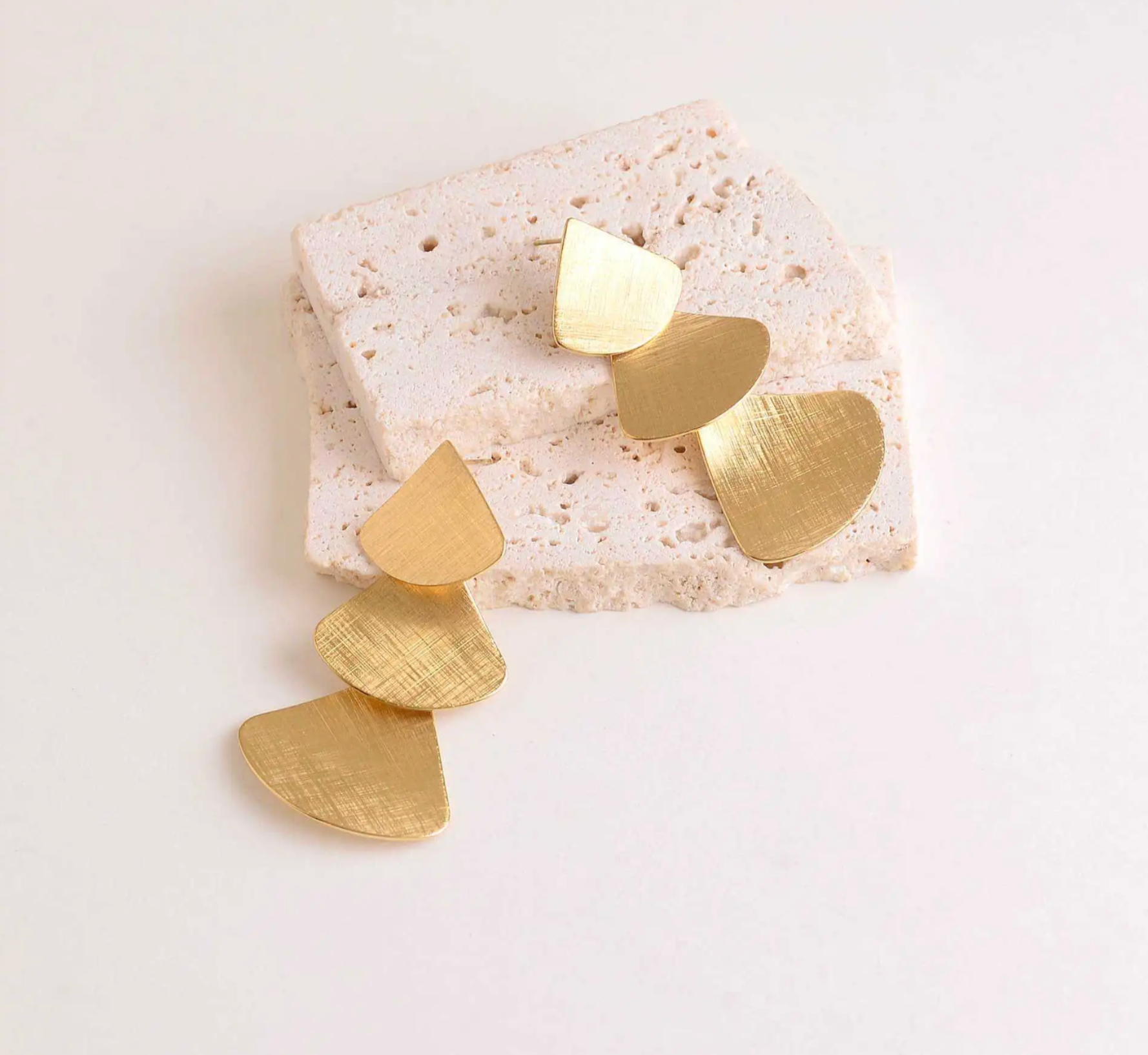 Hammered - Boucles d'oreilles acier inoxydable