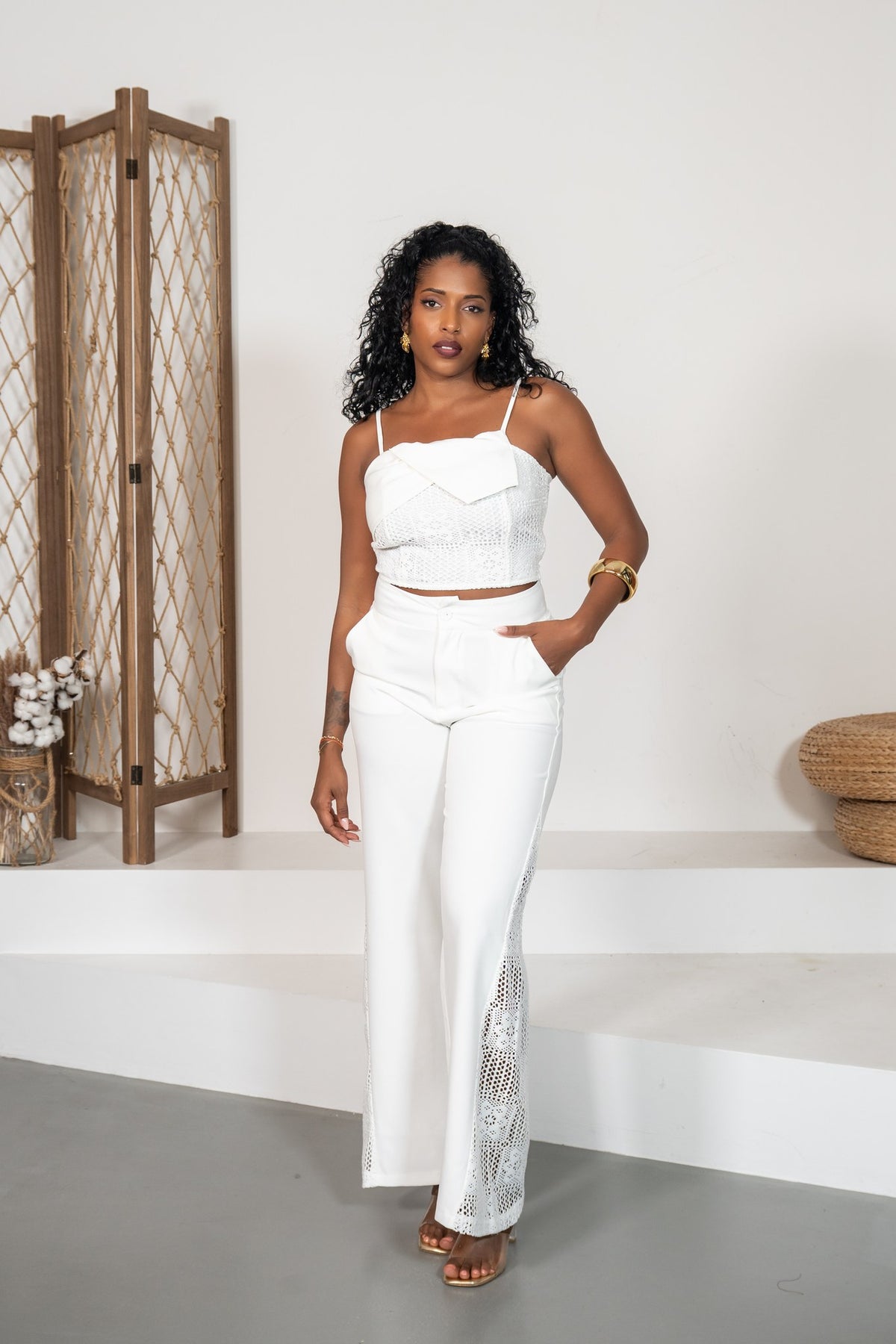 Manzanilla - Ensemble crochet blanc