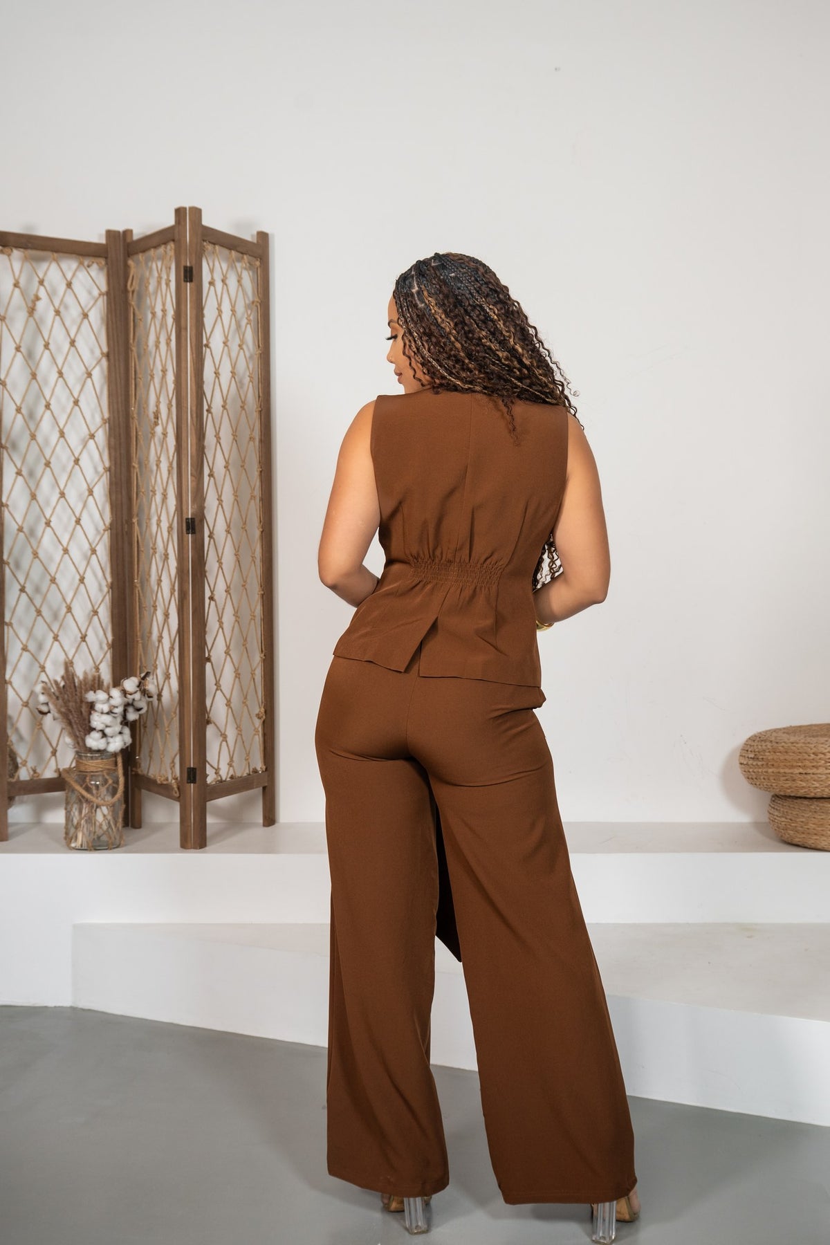 Cornalina - Ensemble texturé marron