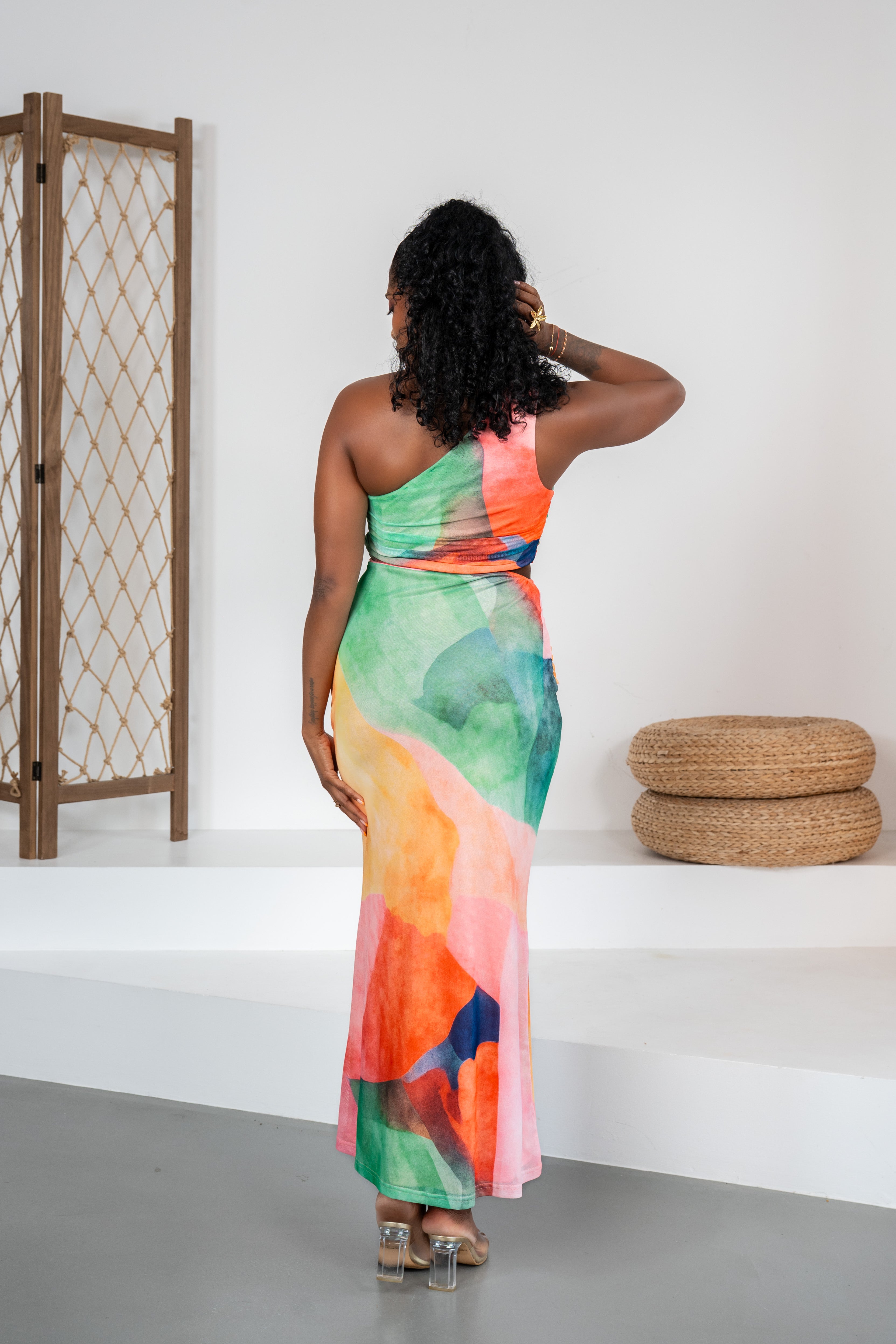 Caribe Royale - Robe longue multicolore ajourée