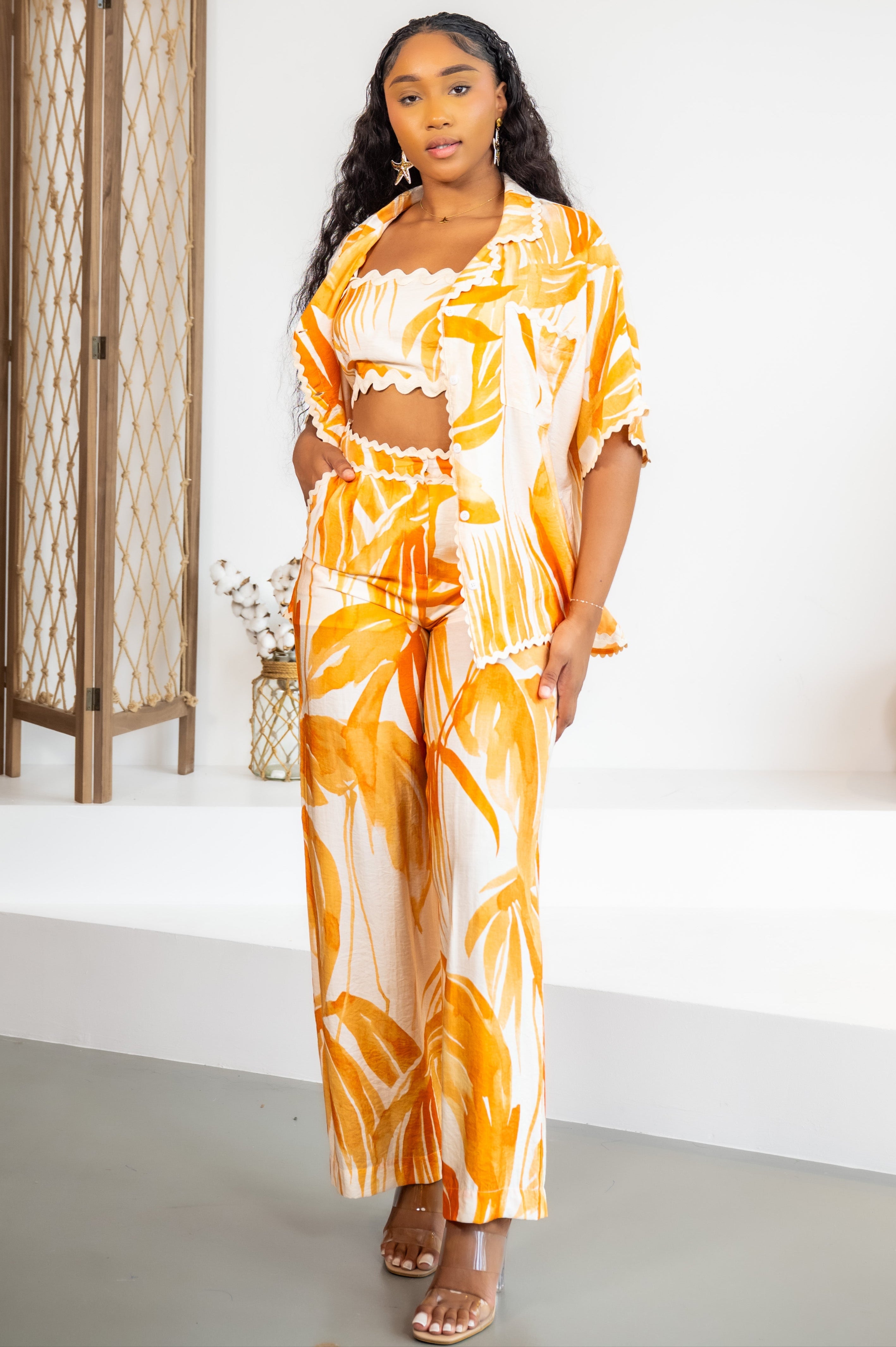 Orange palms - CHEMISE