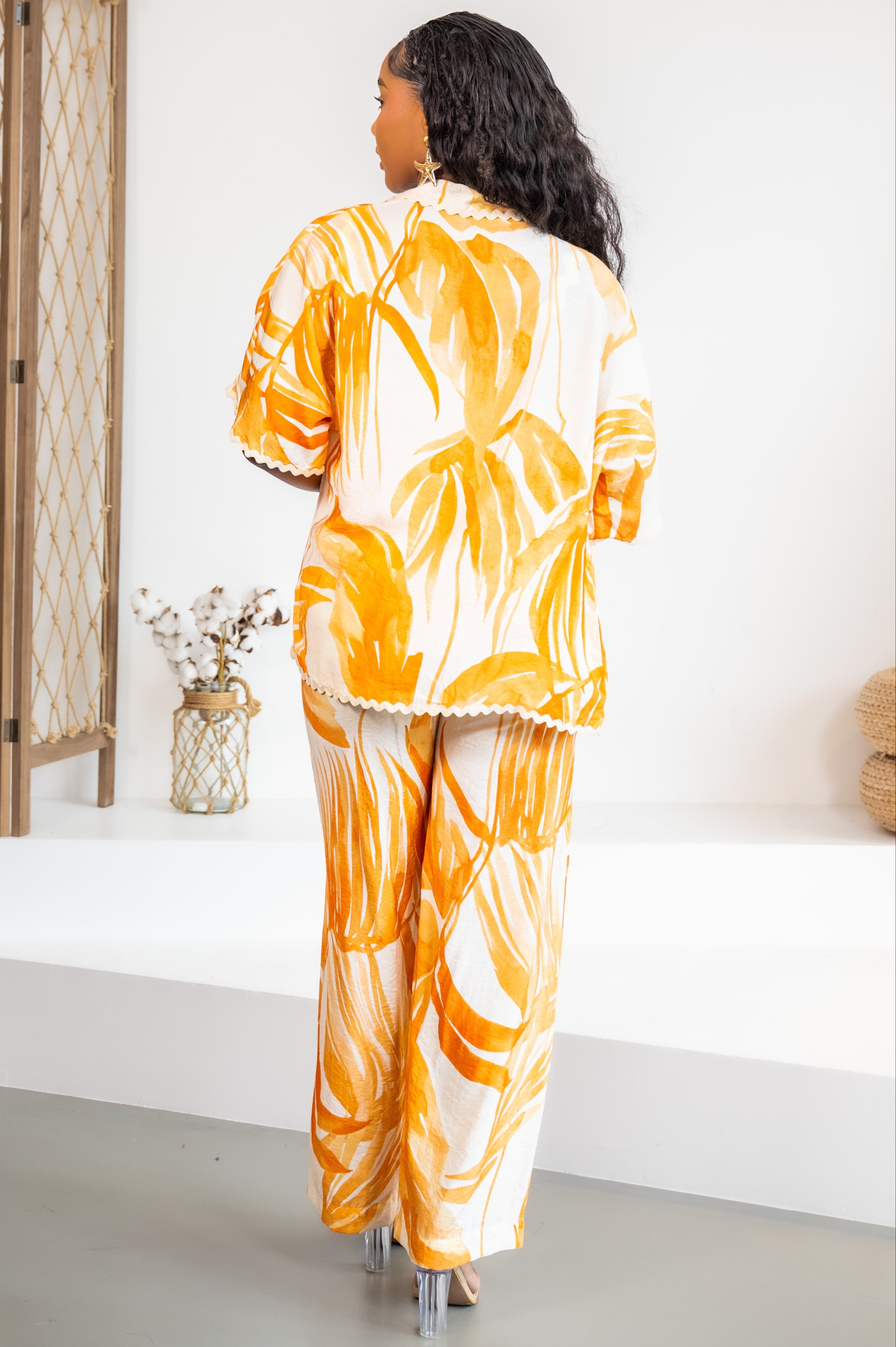 Orange palms - CHEMISE