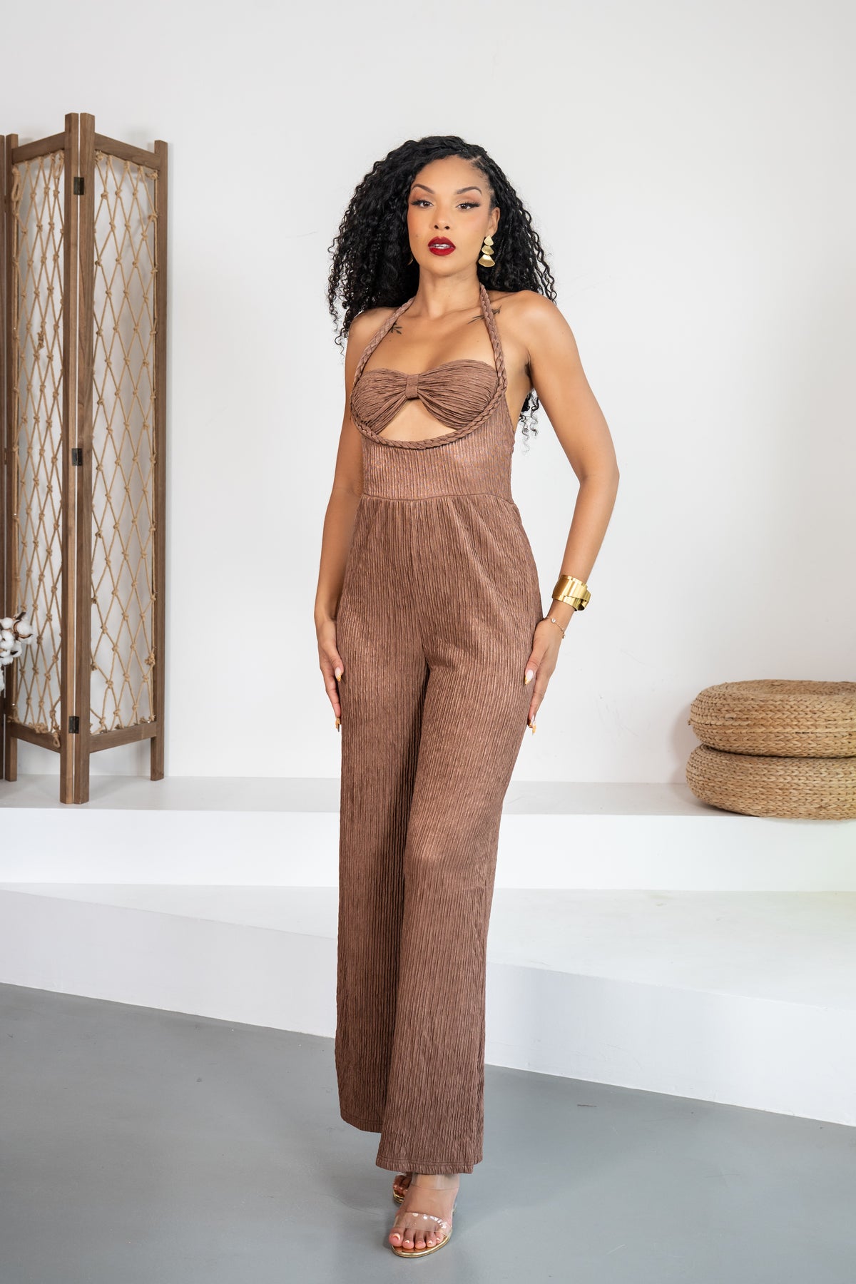 Trigo - Combinaison pantalon beige