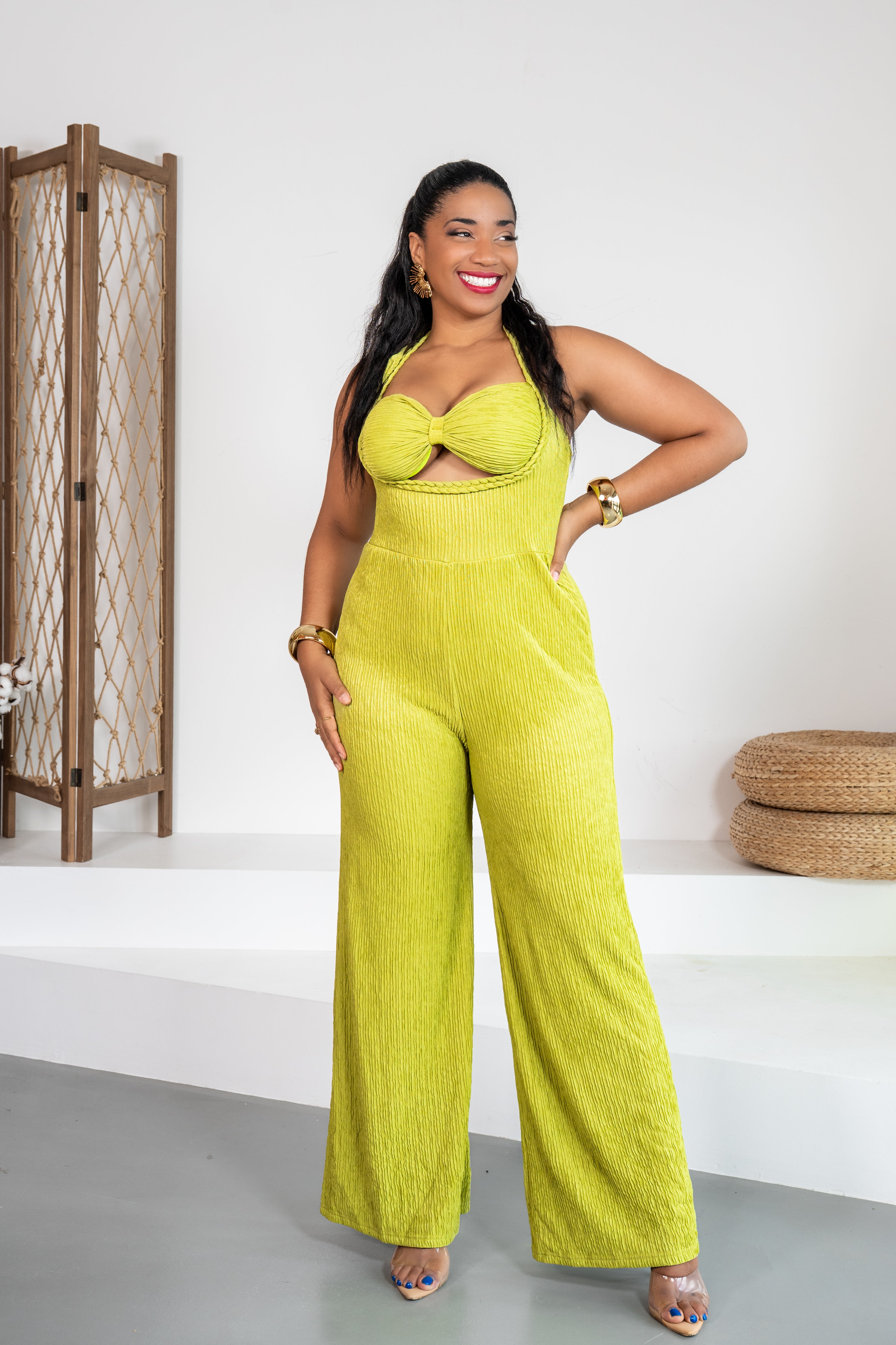 Lima - Combinaison pantalon vert anis