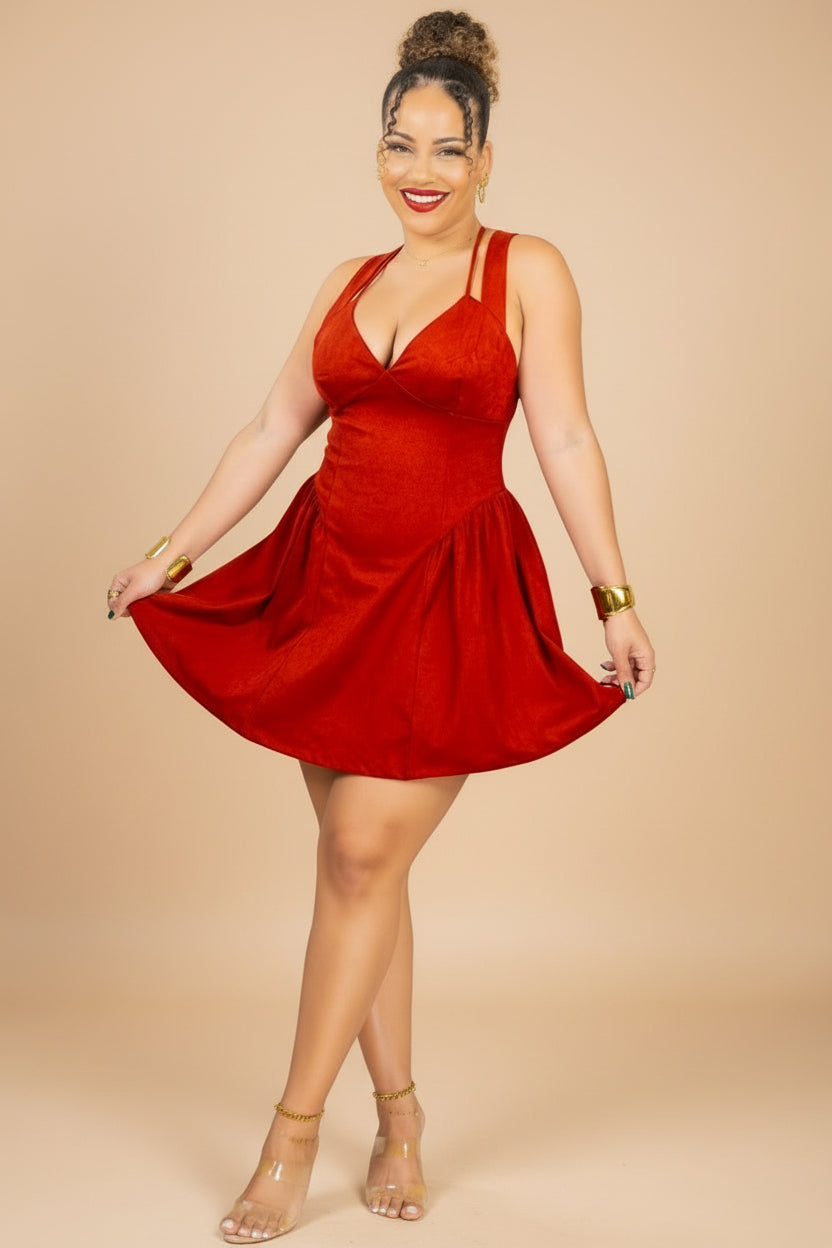 Texas cutie - Robe courte bordeaux