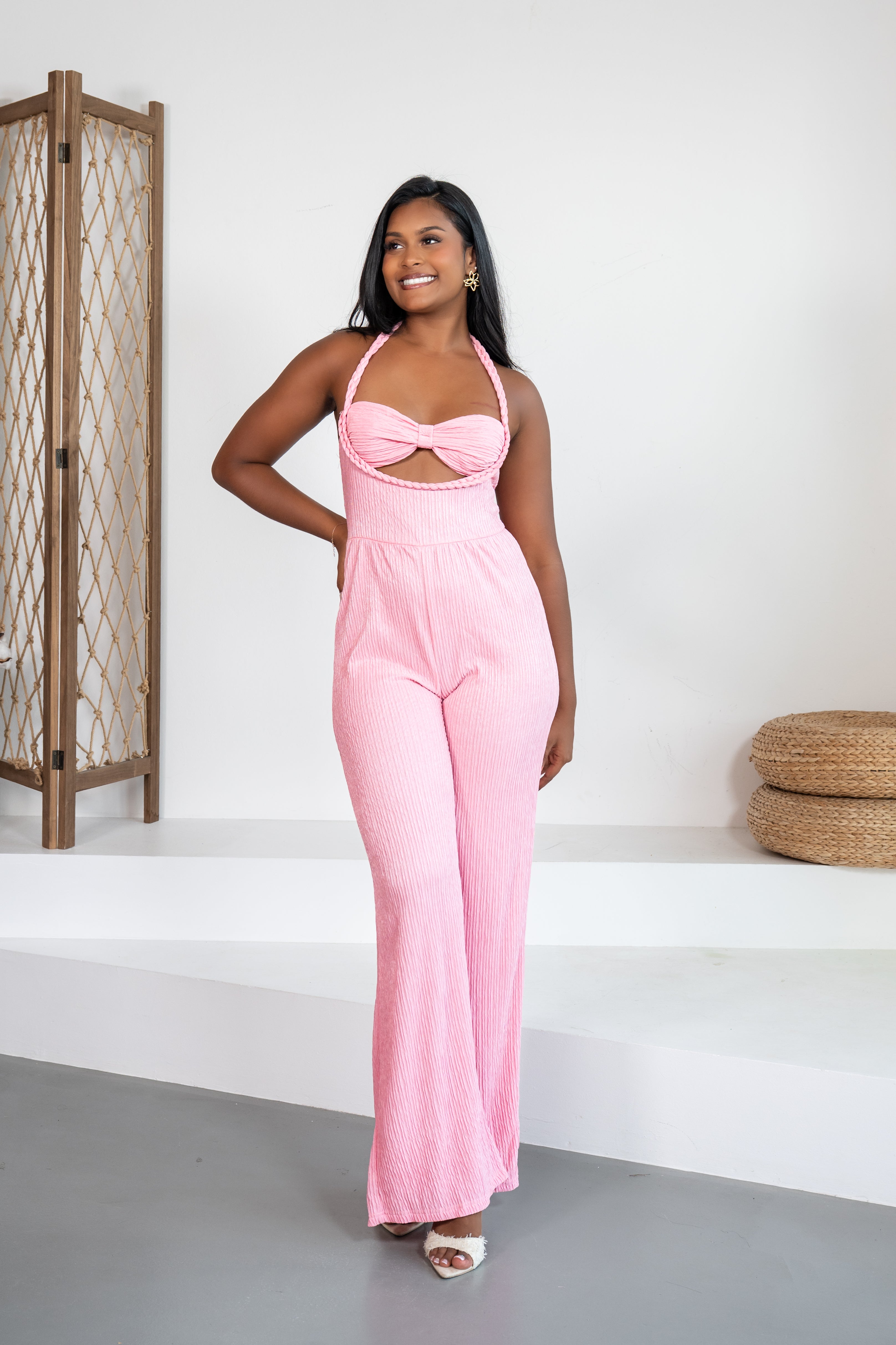 Aurora - Combinaison pantalon rose