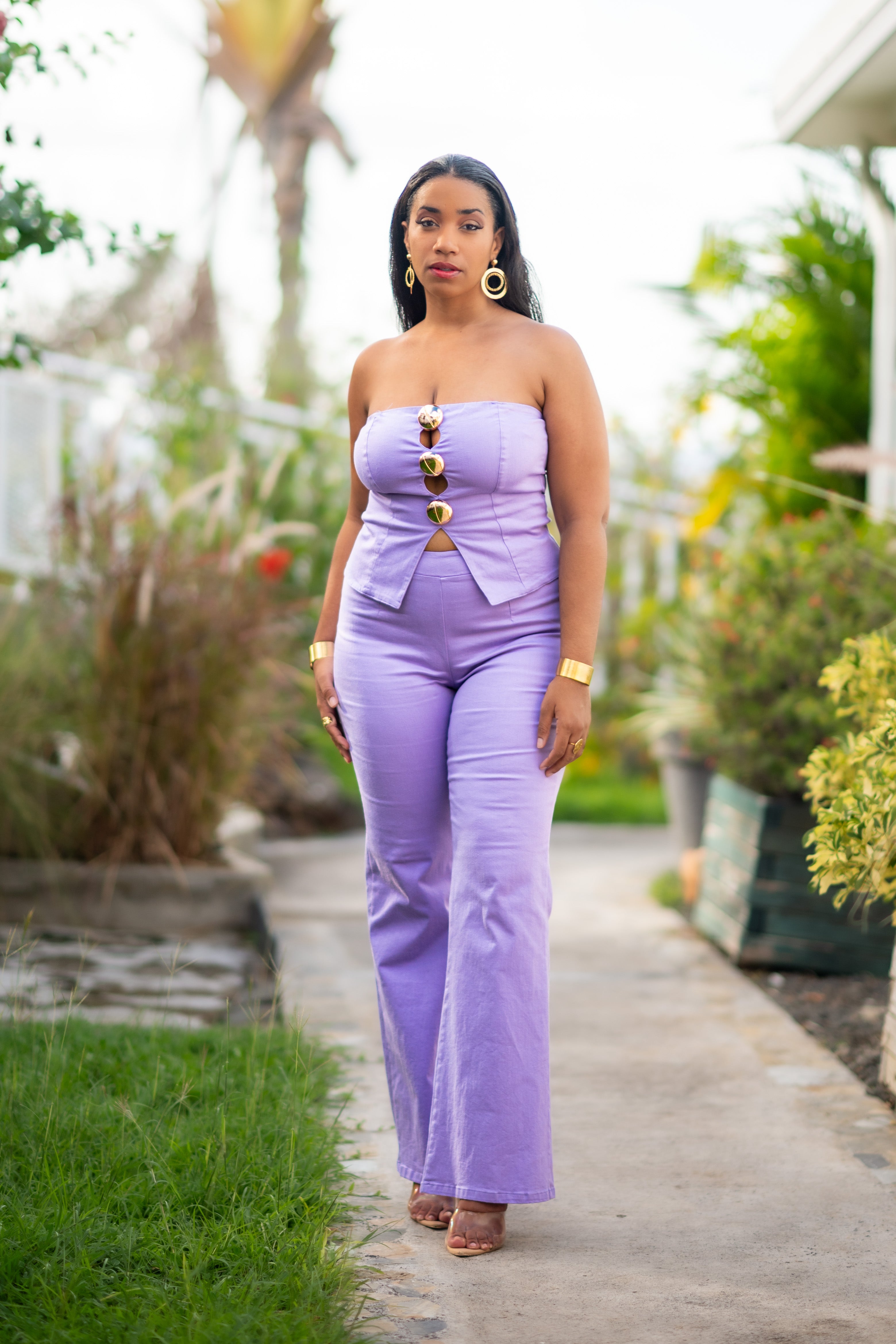 Lilac Love - Ensemble pantalon parme