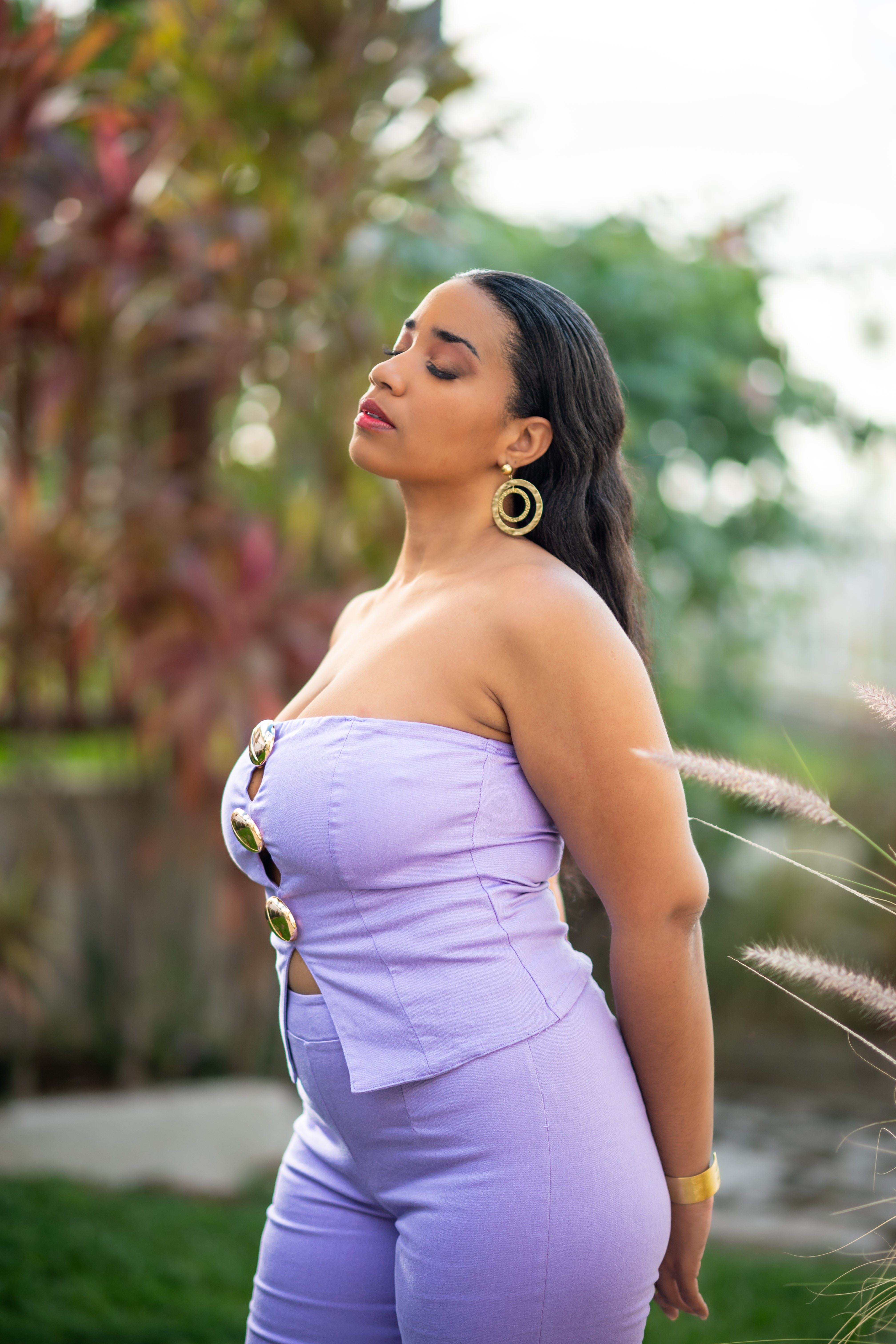 Lilac Love - Ensemble pantalon parme