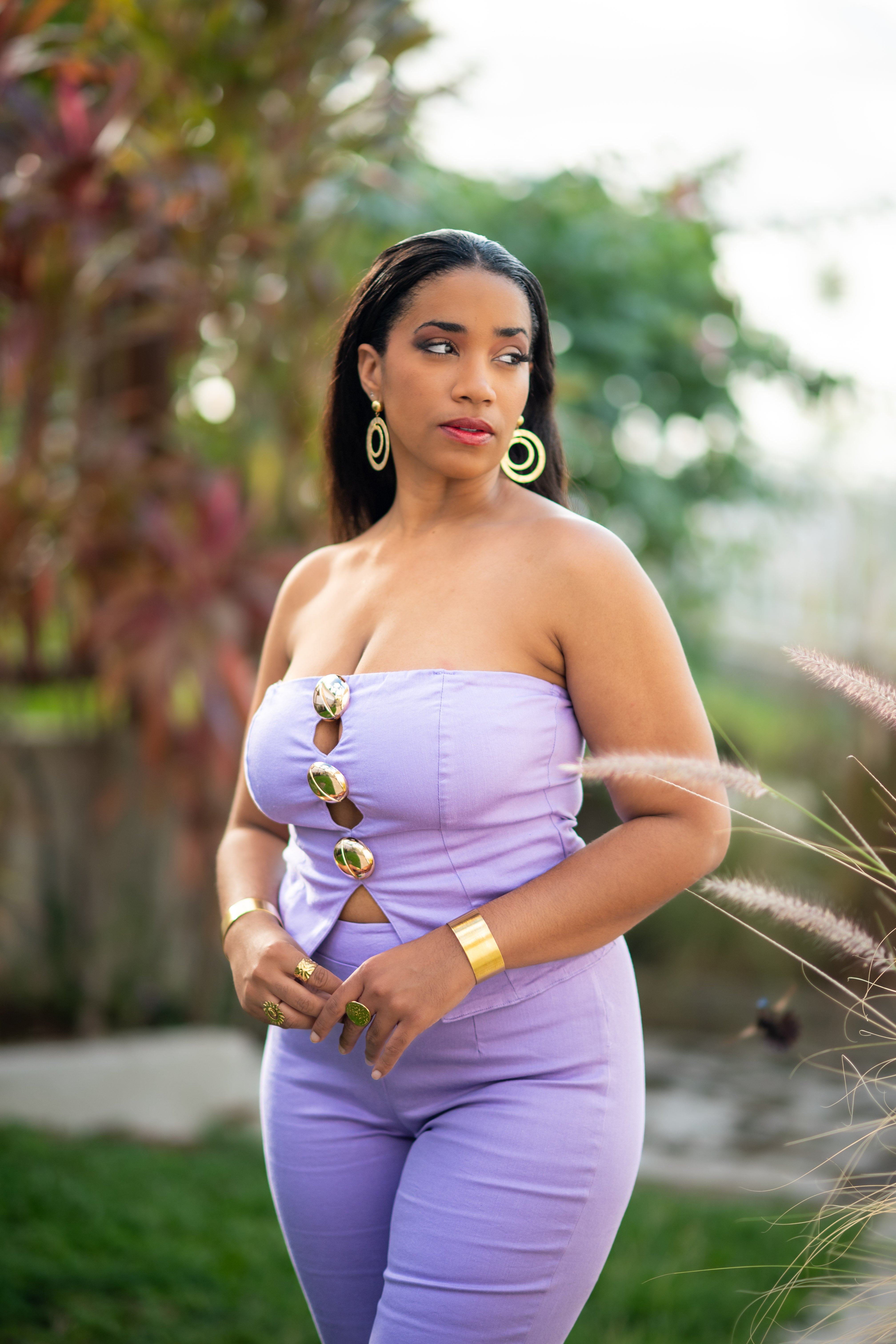 Lilac Love - Ensemble pantalon parme