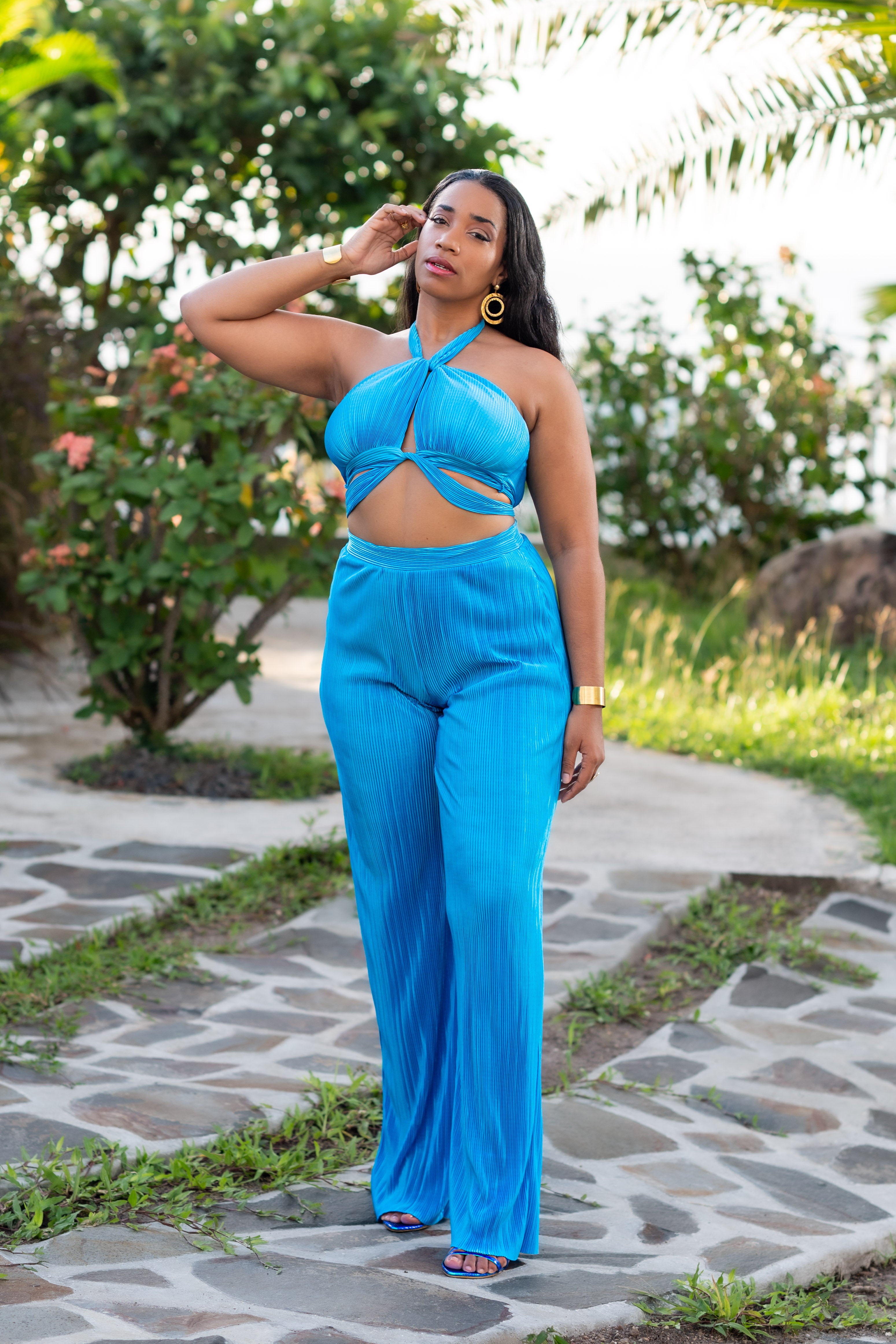 Blue Hour - Ensemble pantalon bleu