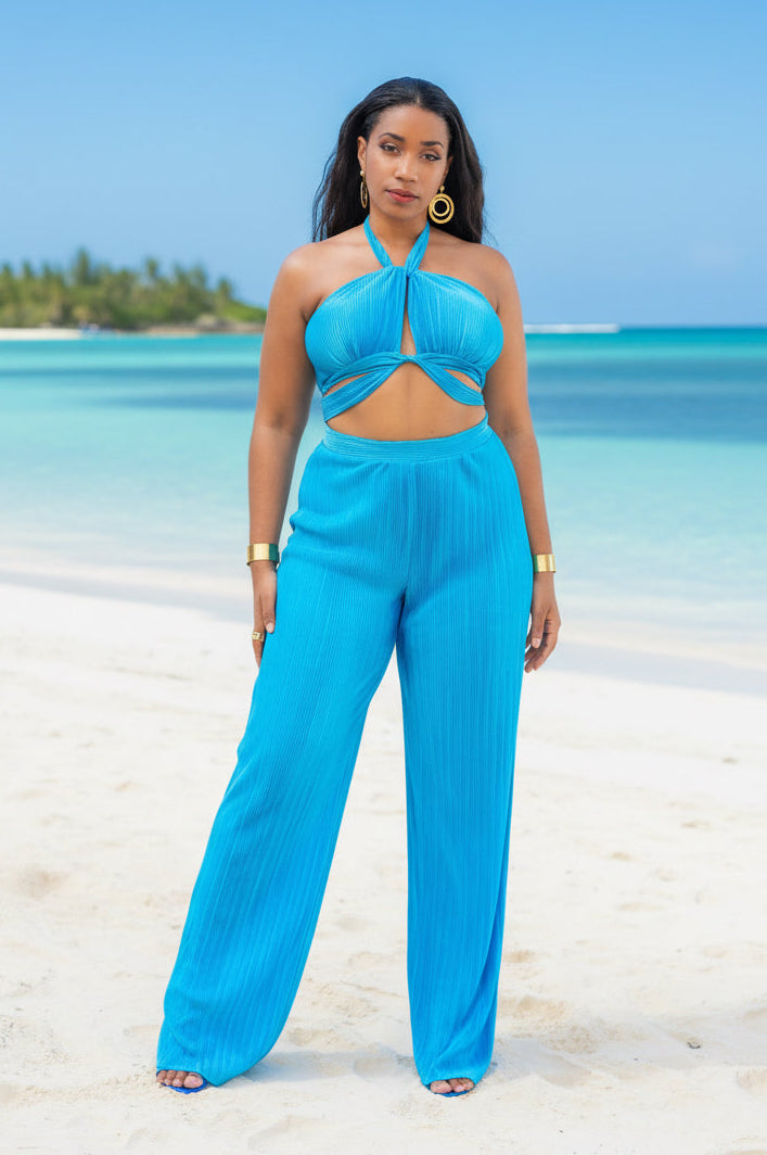 Blue Hour - Ensemble pantalon bleu