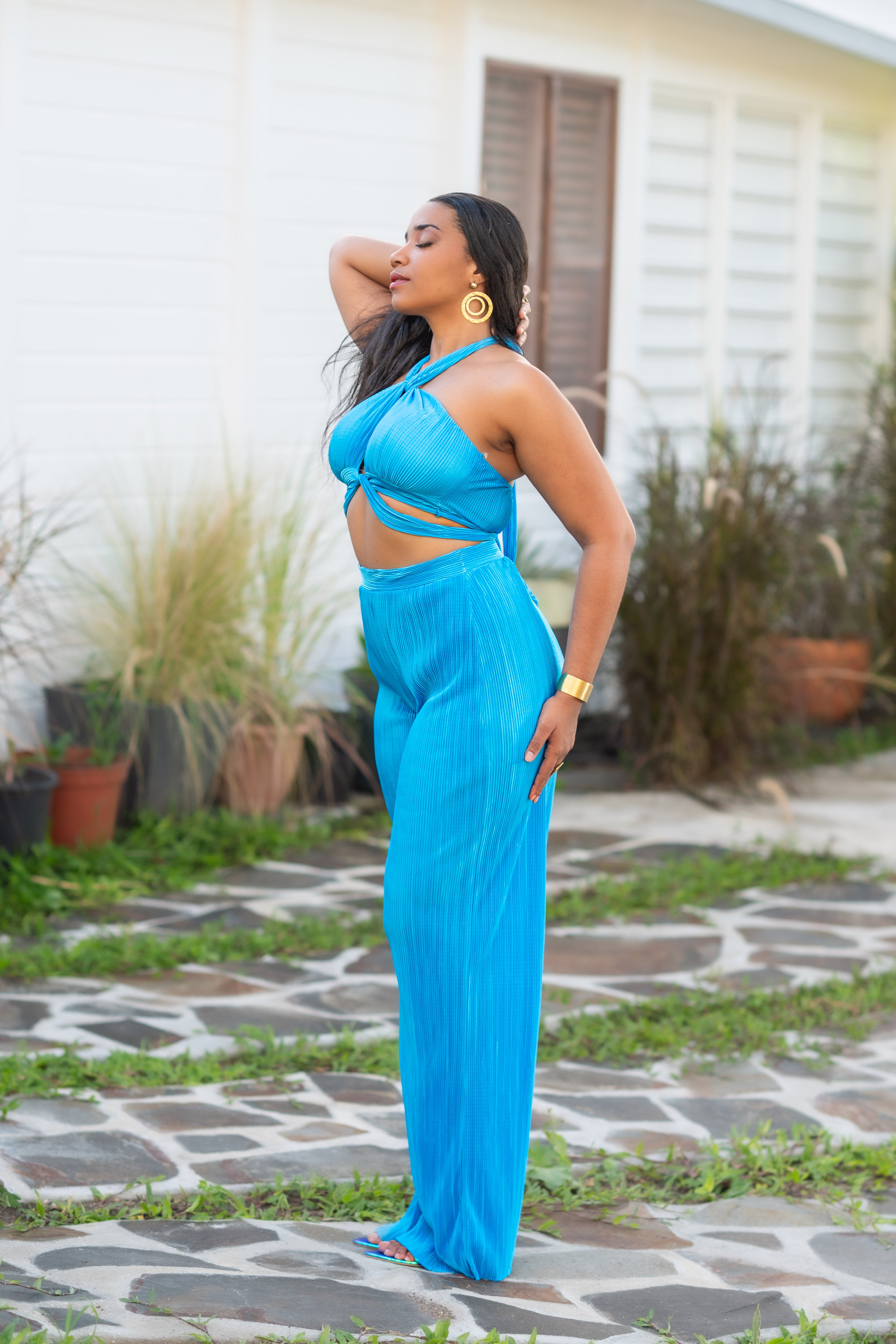 Blue Hour - Ensemble pantalon bleu