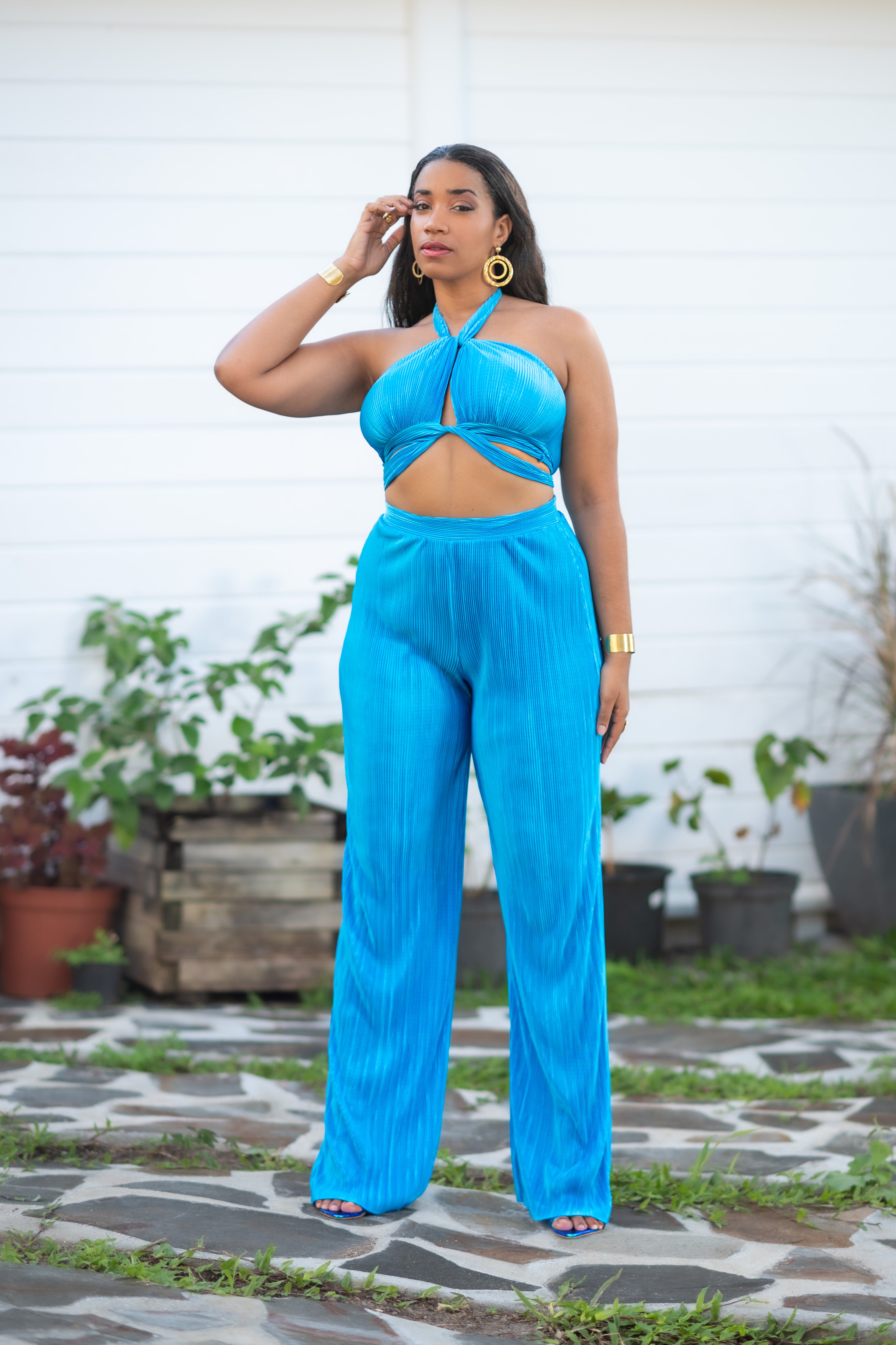 Blue Hour - Ensemble pantalon bleu