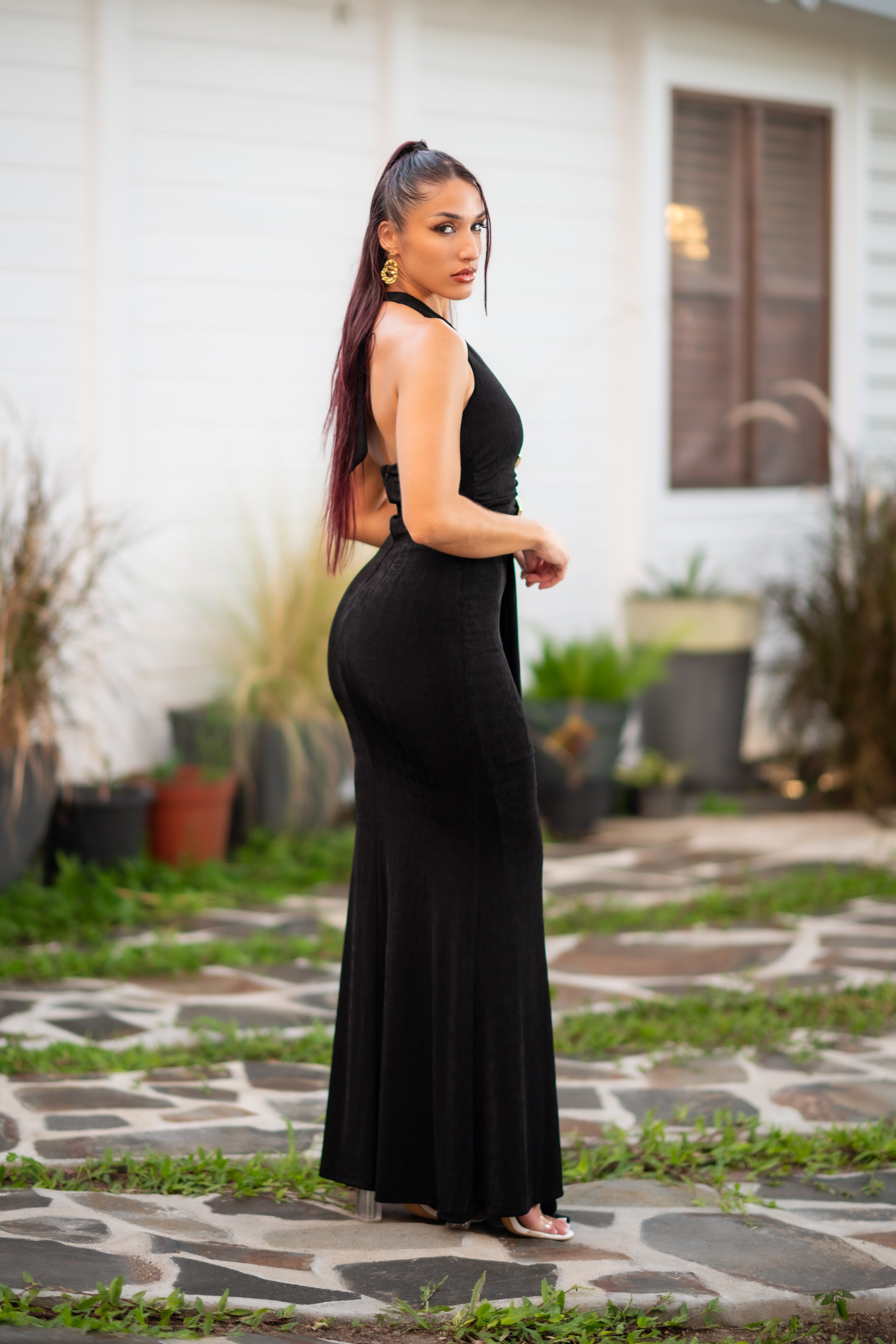 Night Ease - Robe longue noire