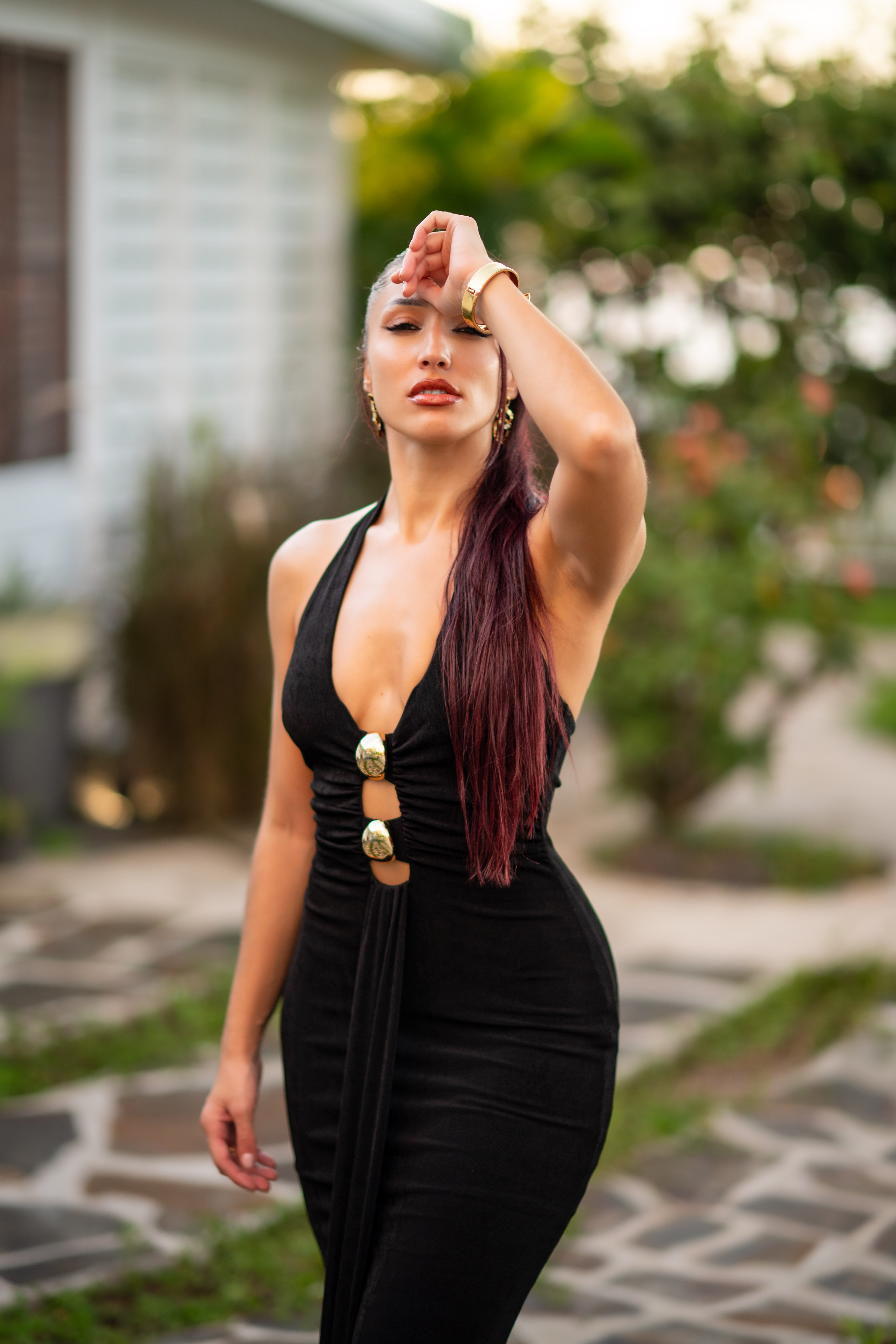 Night Ease - Robe longue noire