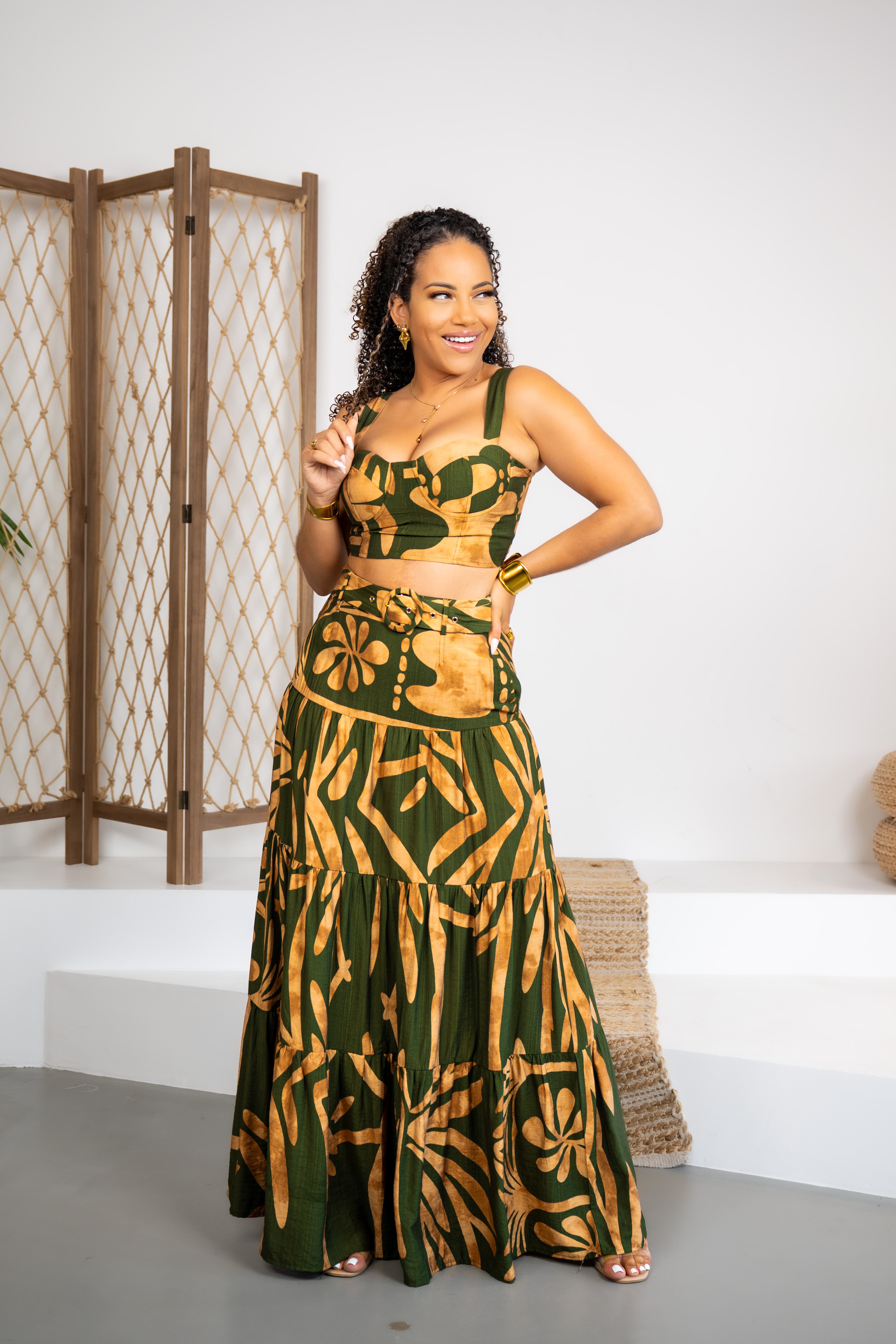 Solar Chic - Conjunto caqui