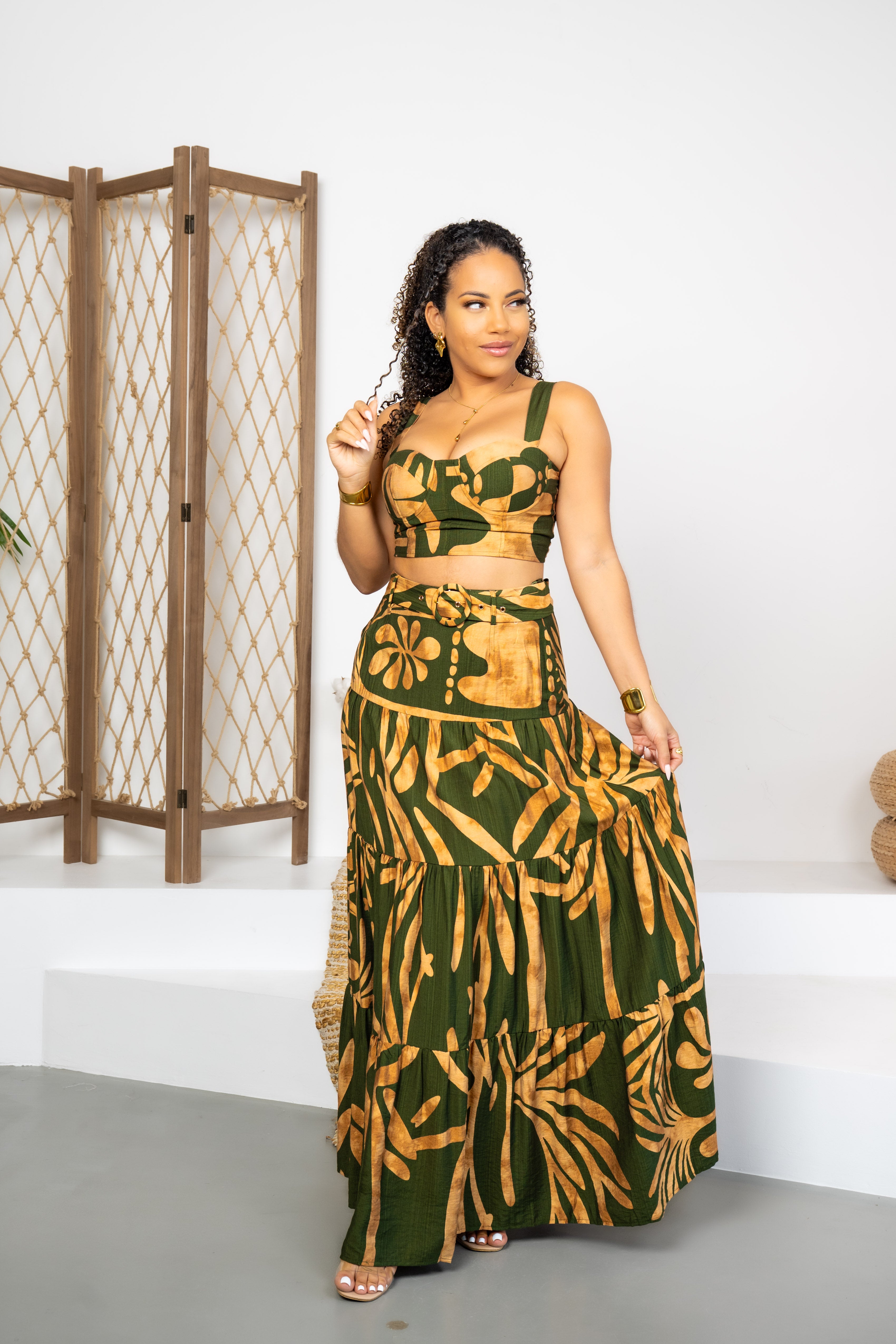 Solar Chic - Conjunto caqui