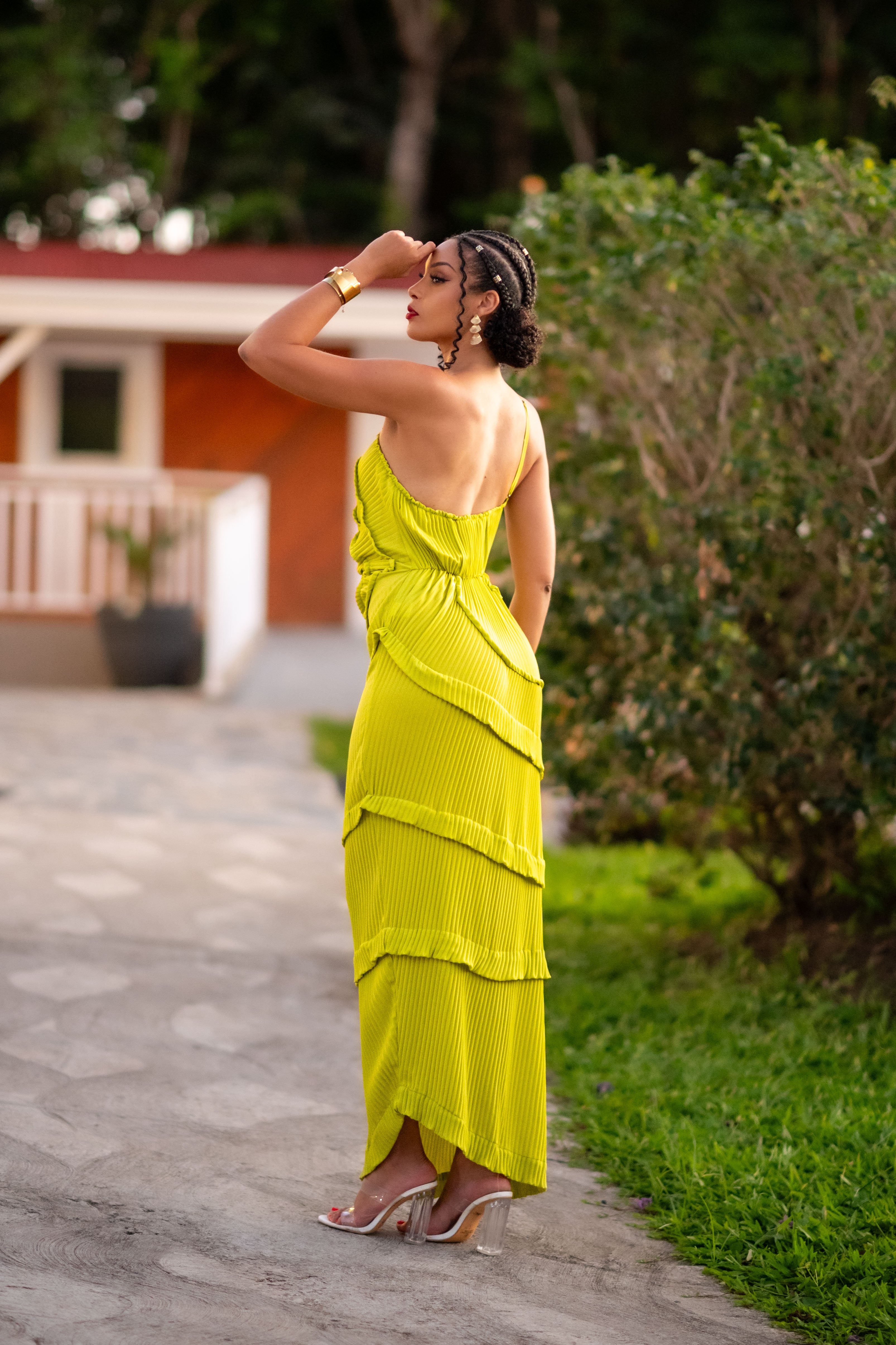 Green Lagoon - Robe longue verte