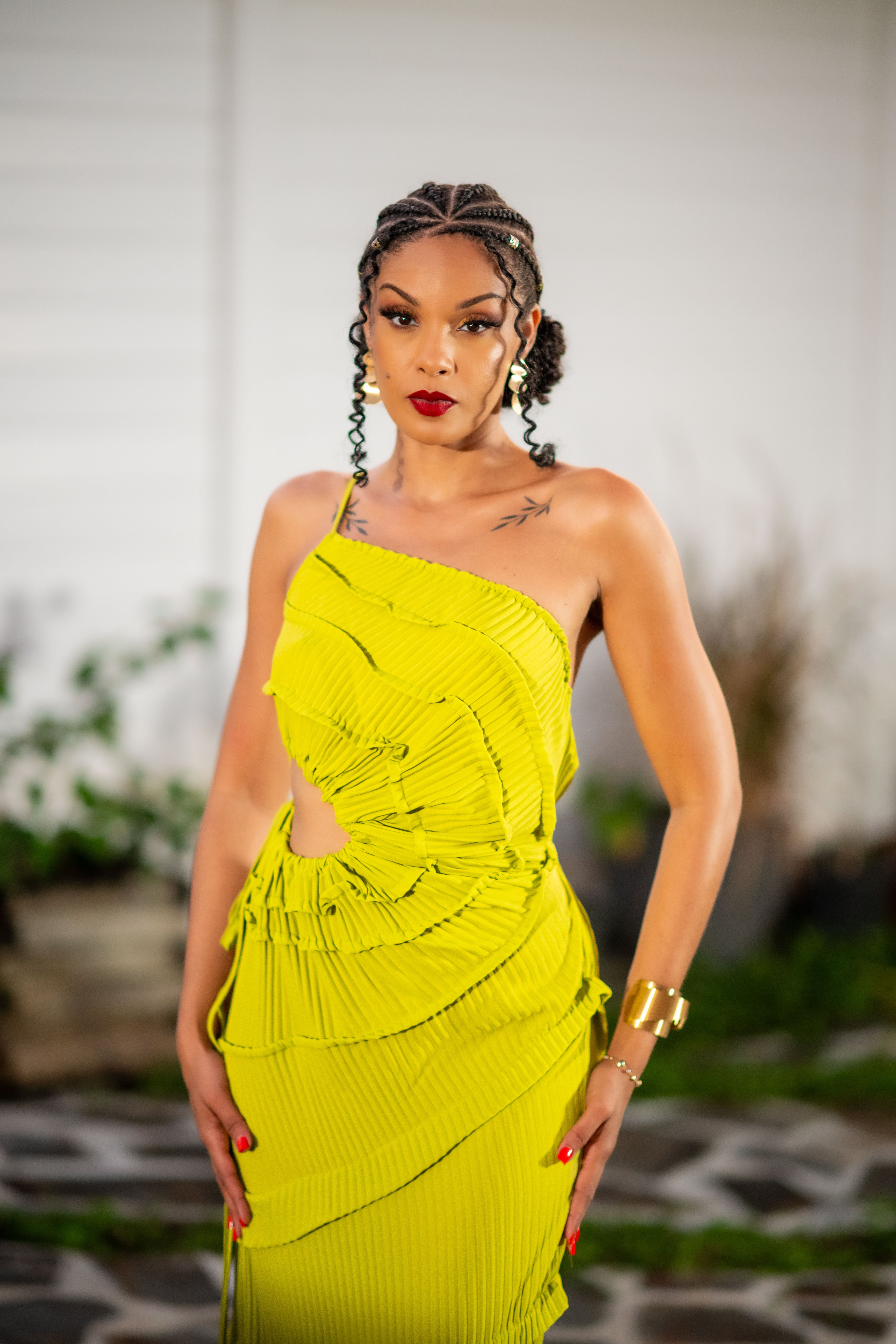 Green Lagoon - Robe longue verte