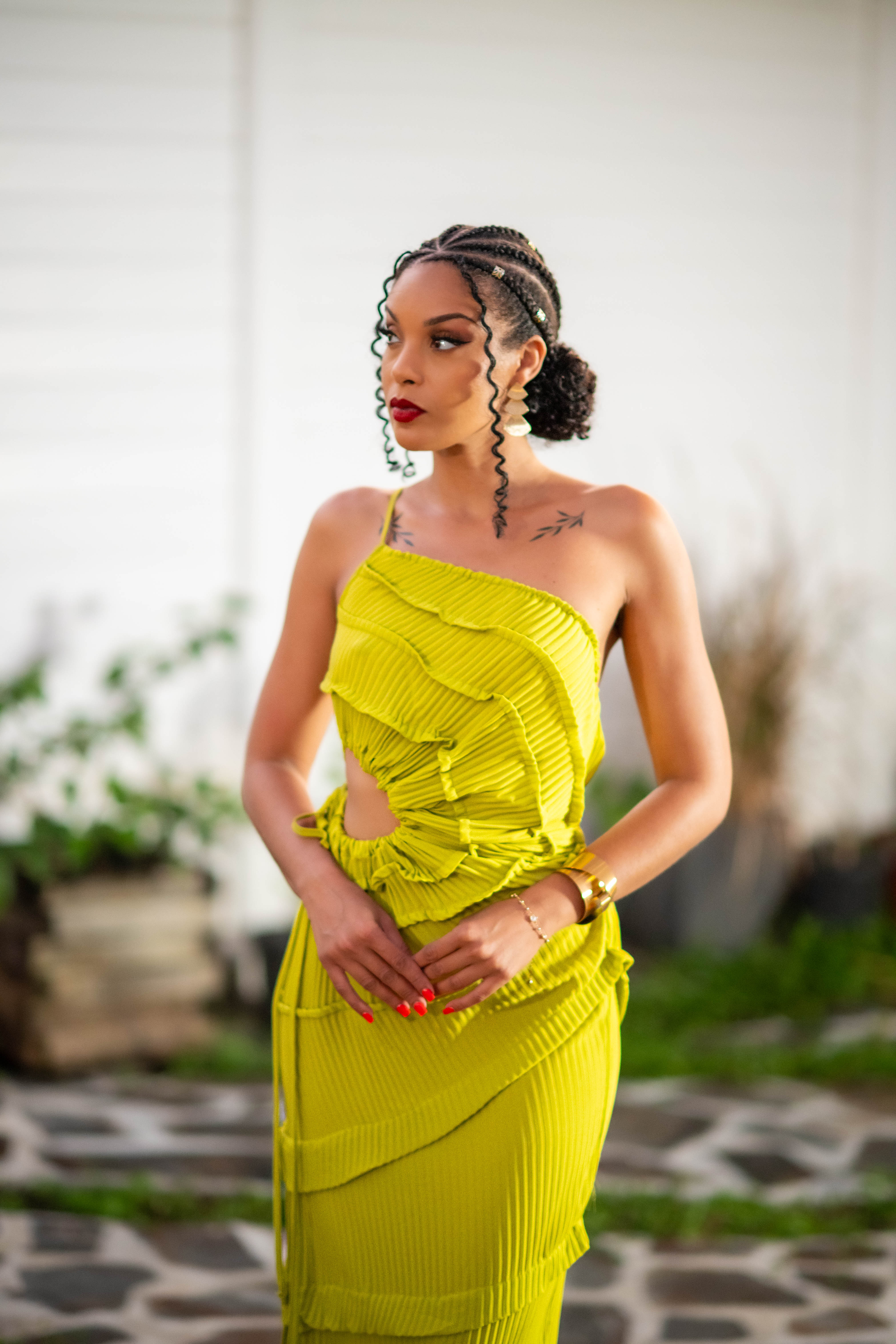 Green Lagoon - Robe longue verte