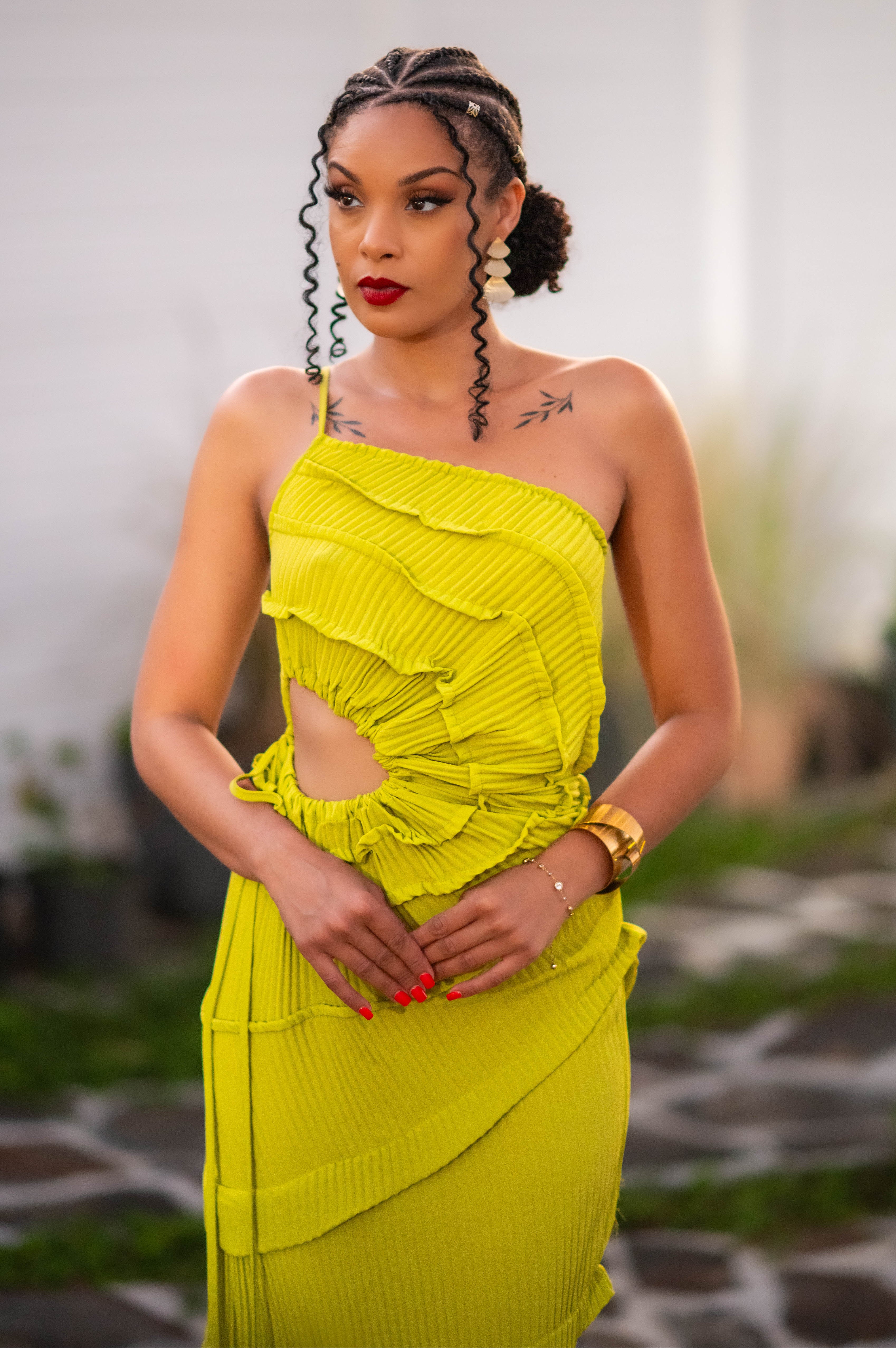 Green Lagoon - Robe longue verte