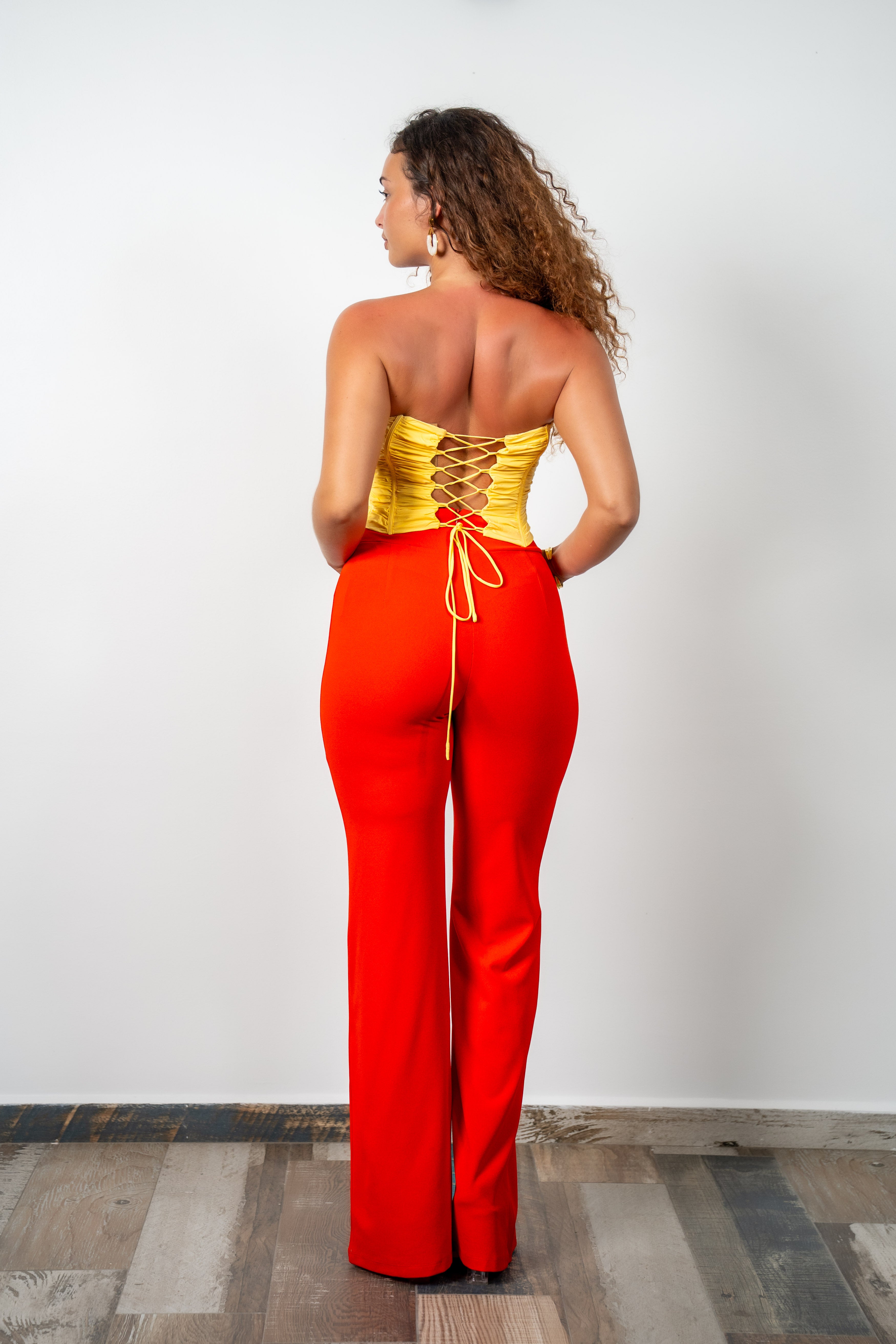 Less is more - Top bustier jaune