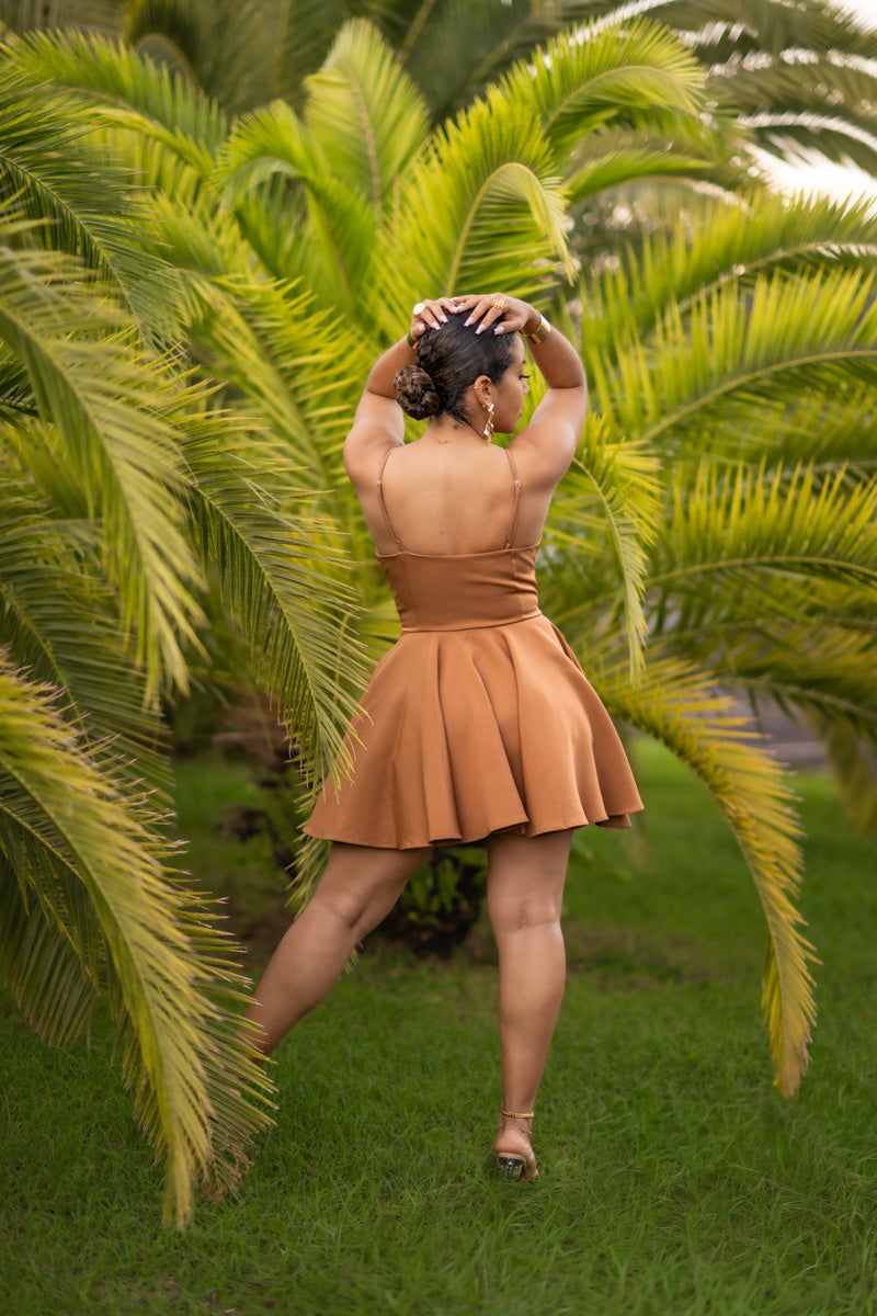 Cute but psycho - Robe courte camel