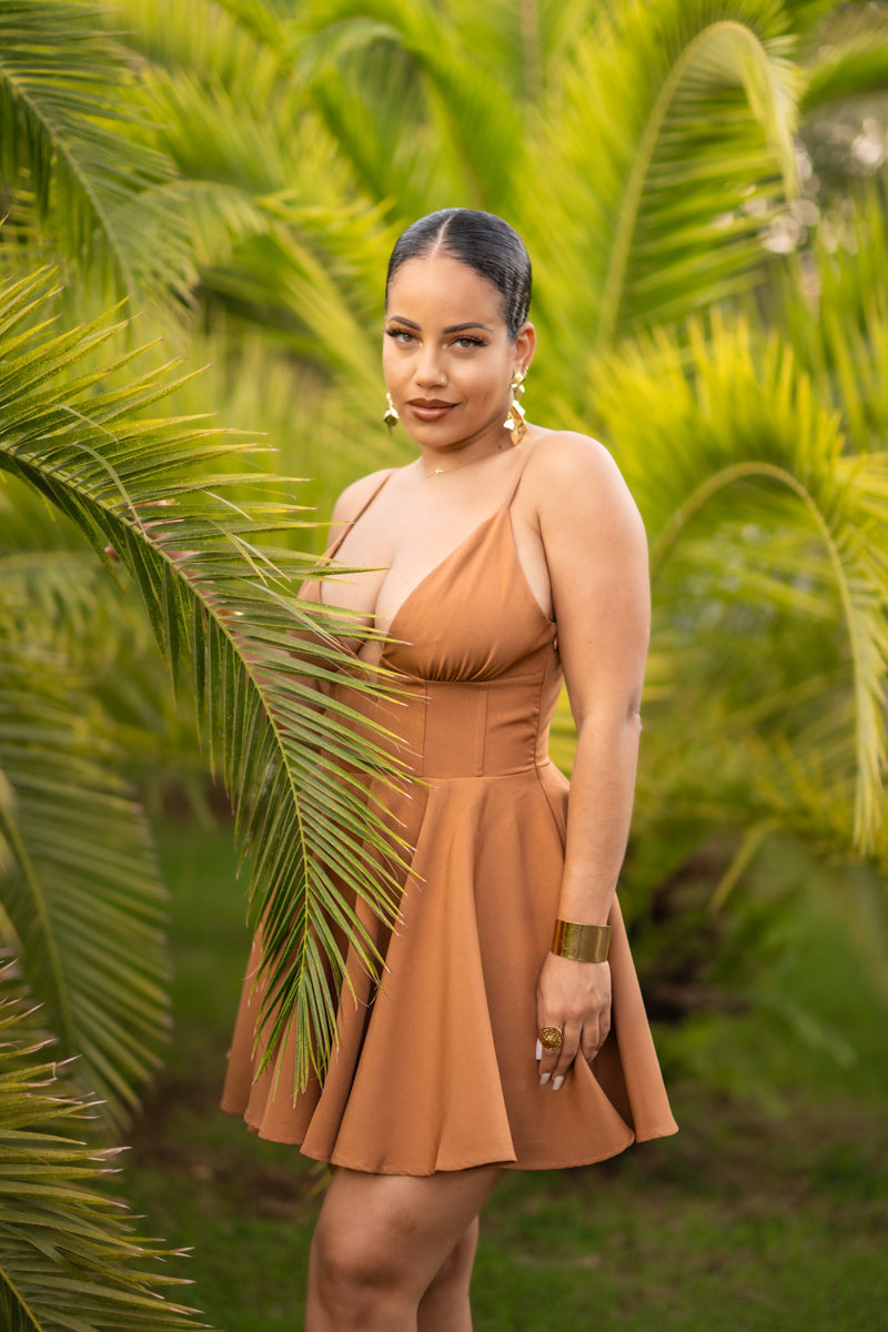 Cute but psycho - Robe courte camel