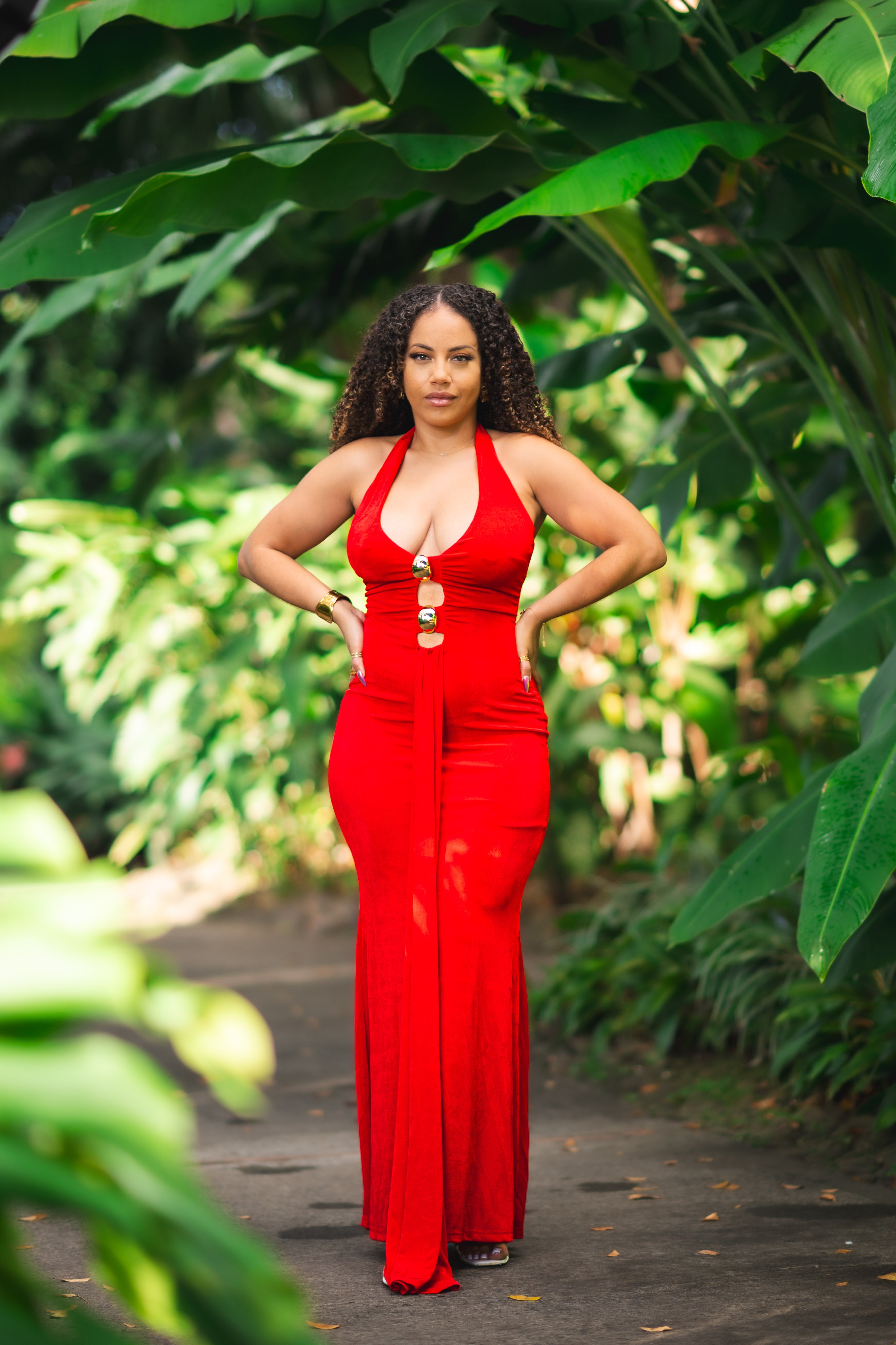 Red temptation - Robe longue rouge