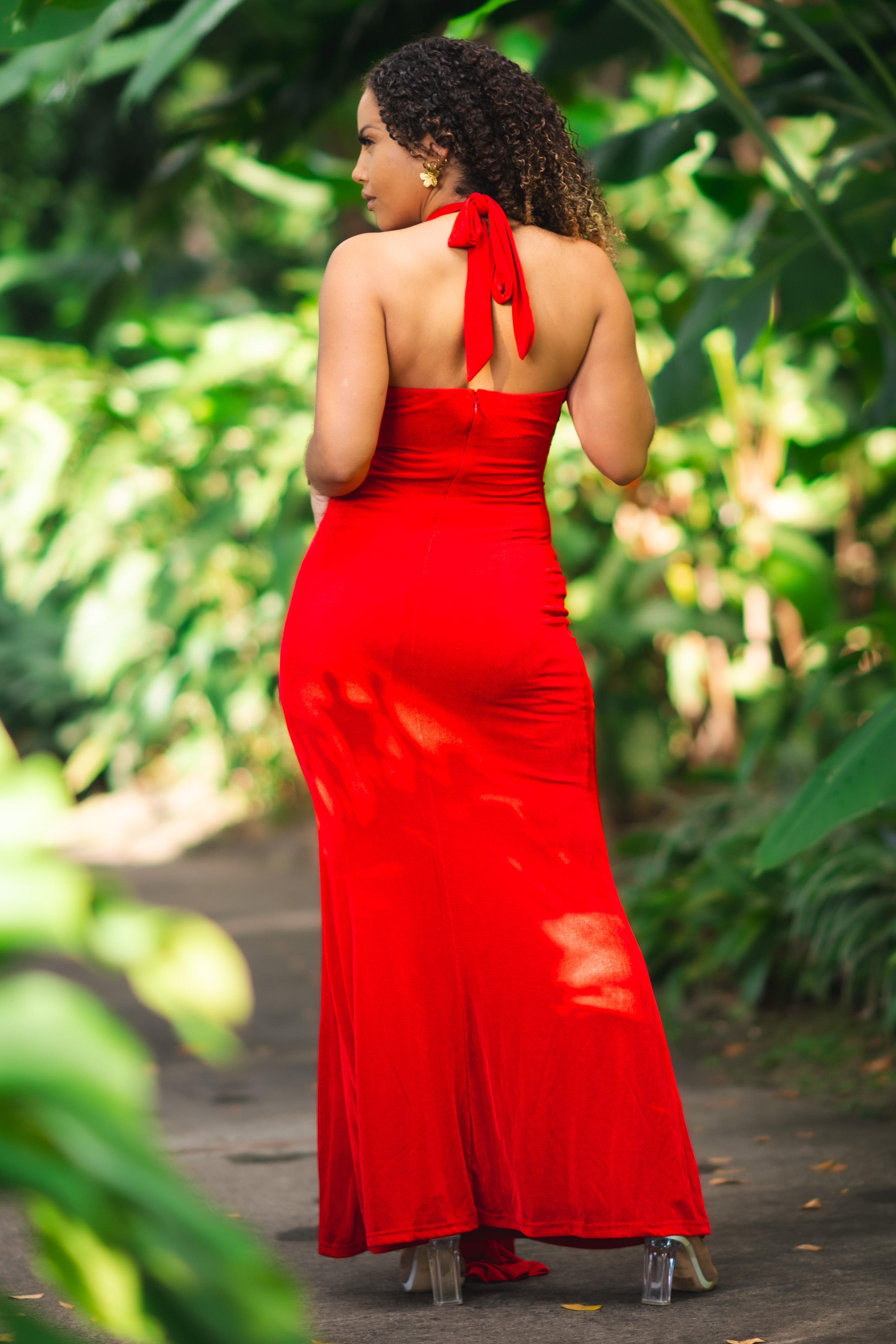 Red temptation - Robe longue rouge