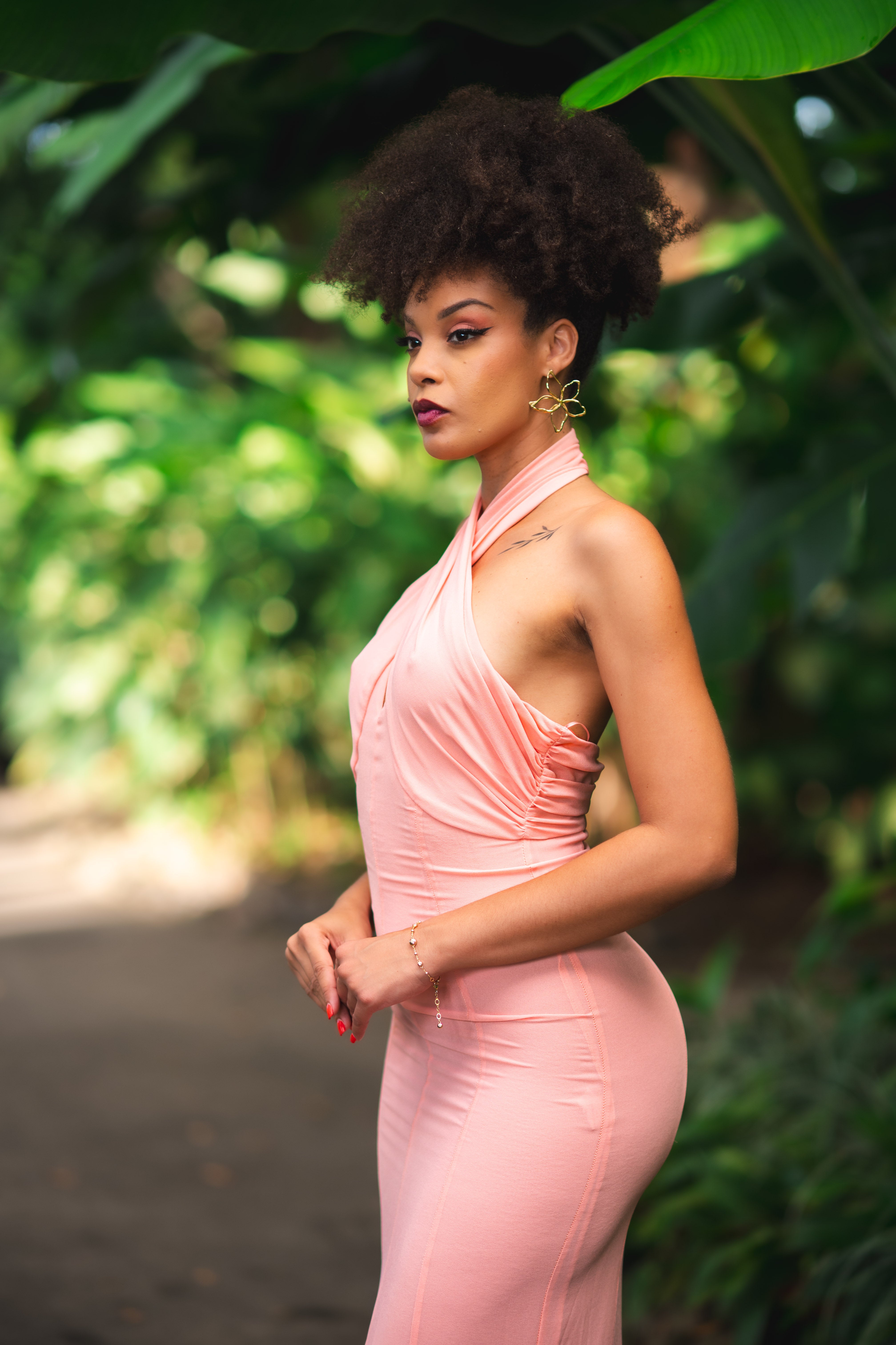 Rose Romance - Robe longue rose pastel