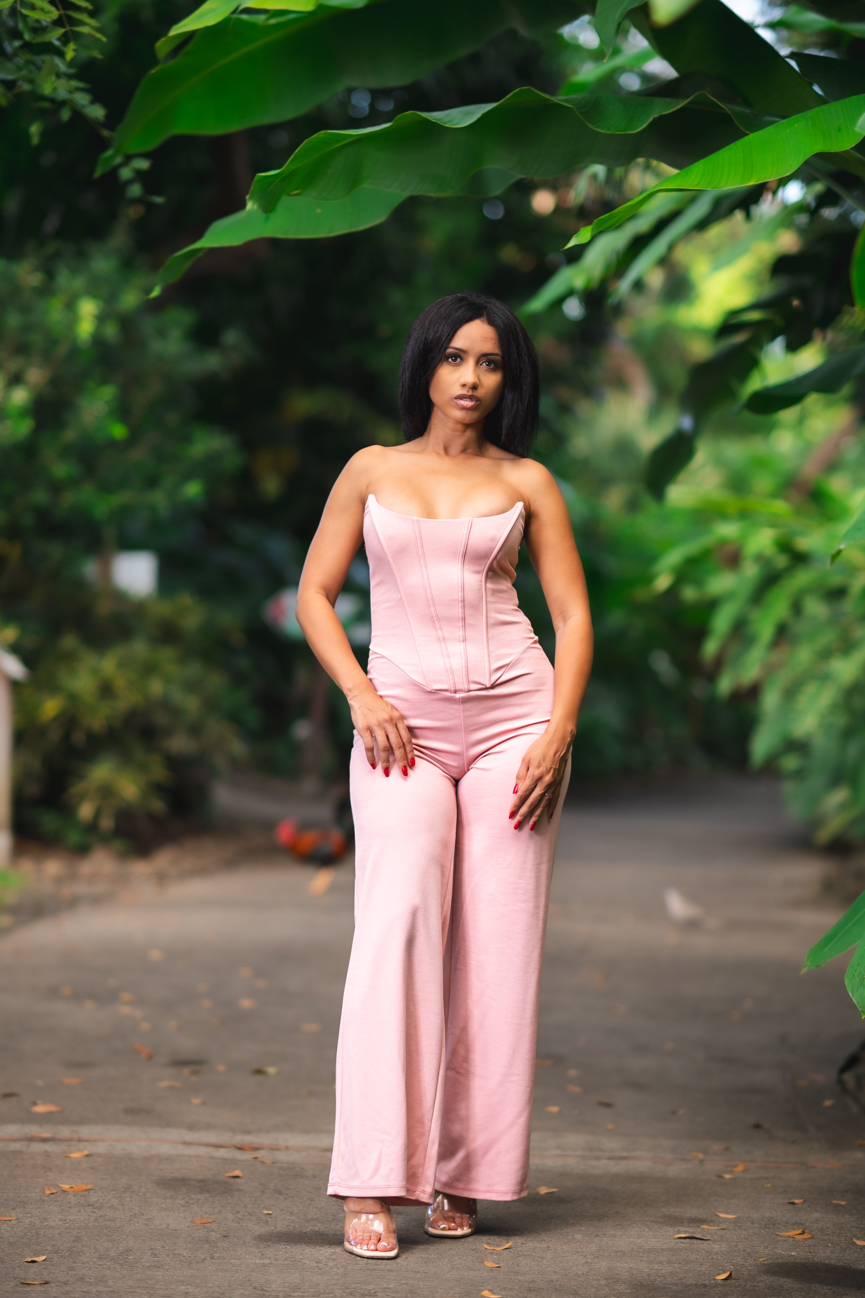 Soft Frame - Combinaison rose pastel