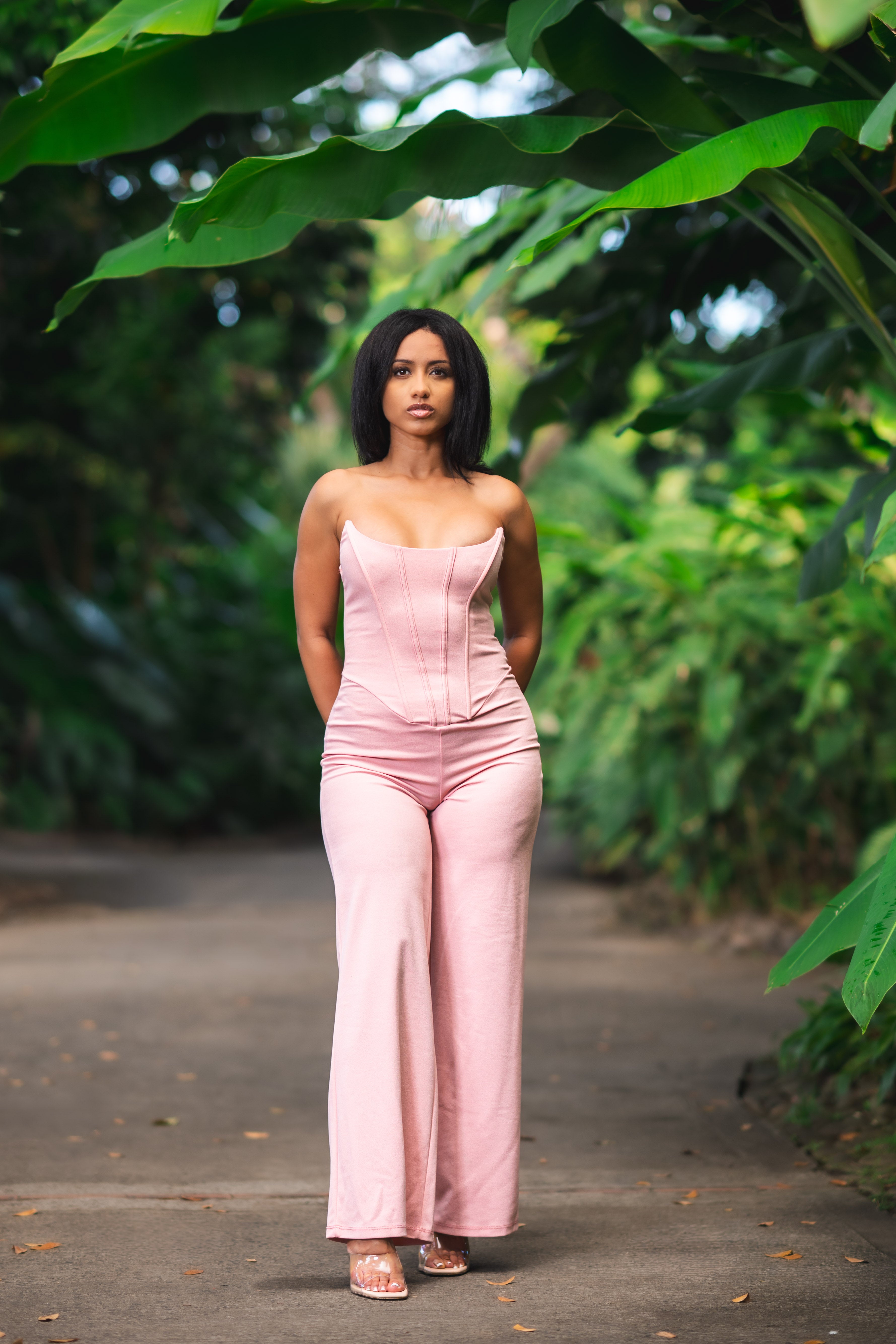 Soft Frame - Combinaison rose pastel