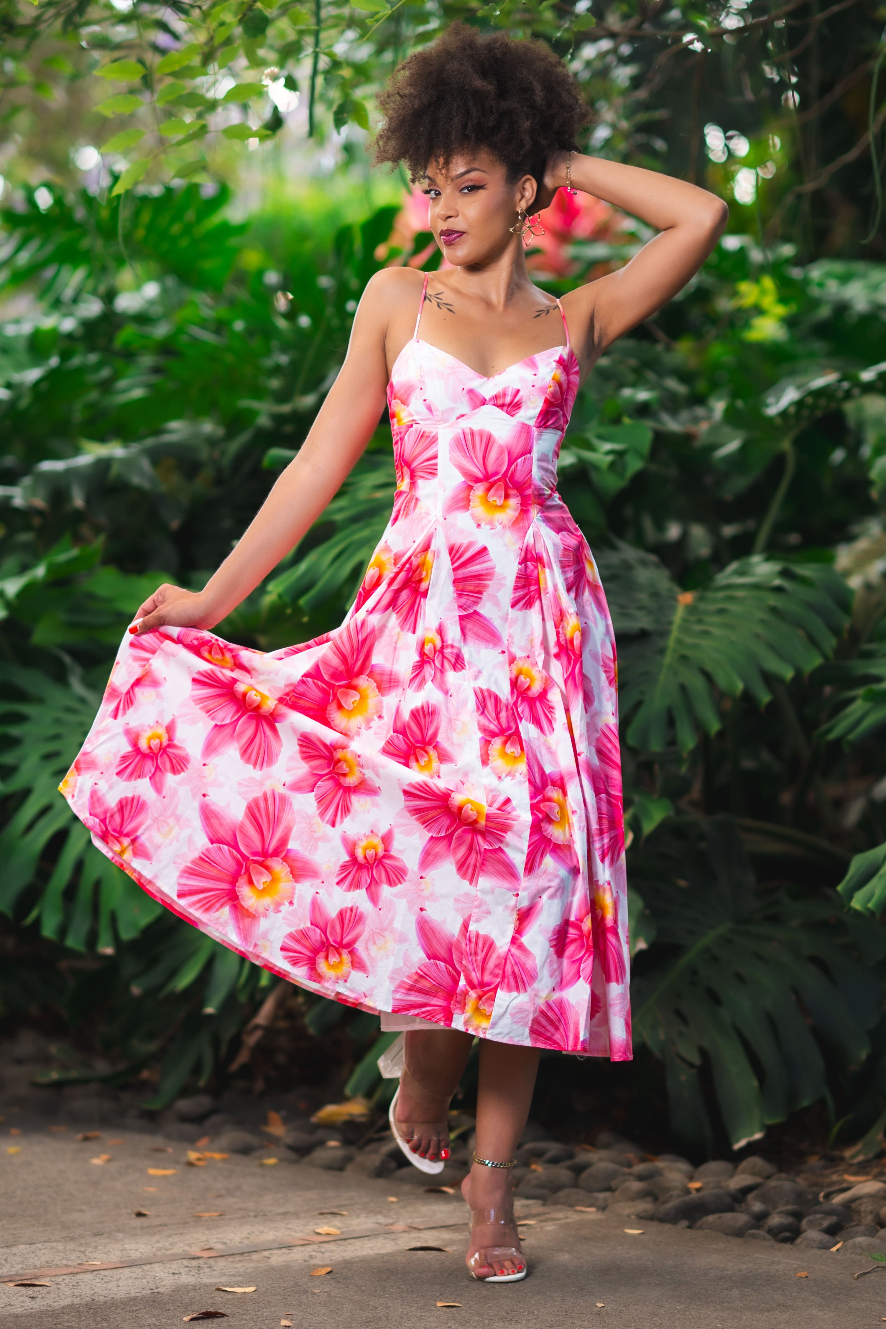 Garden Cutie - robe midi fleurie