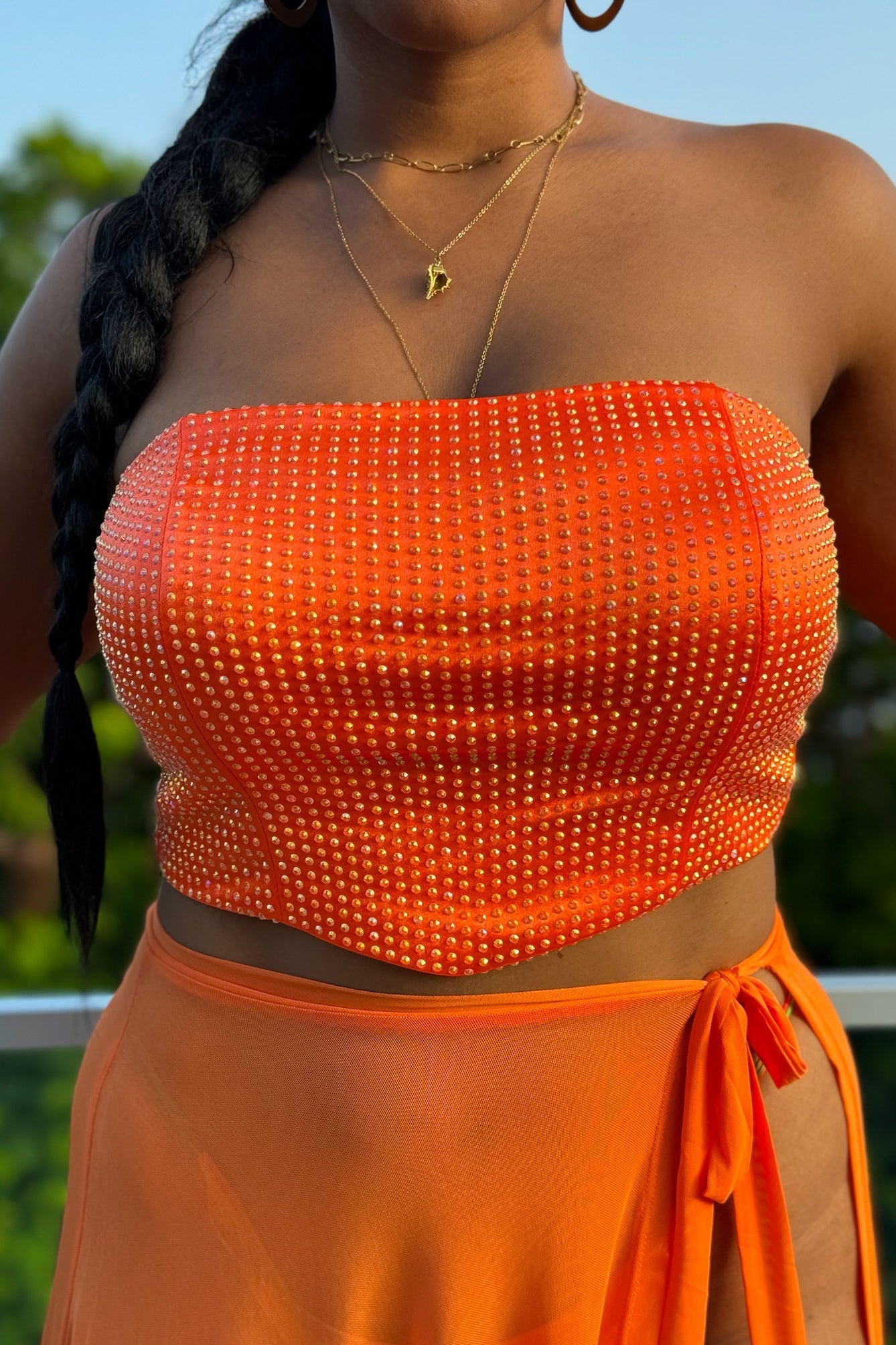 Strass & sparkles - Orange