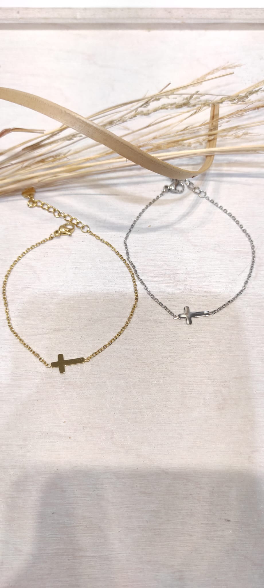 Faith - Bracelet croix en acier inoxydable