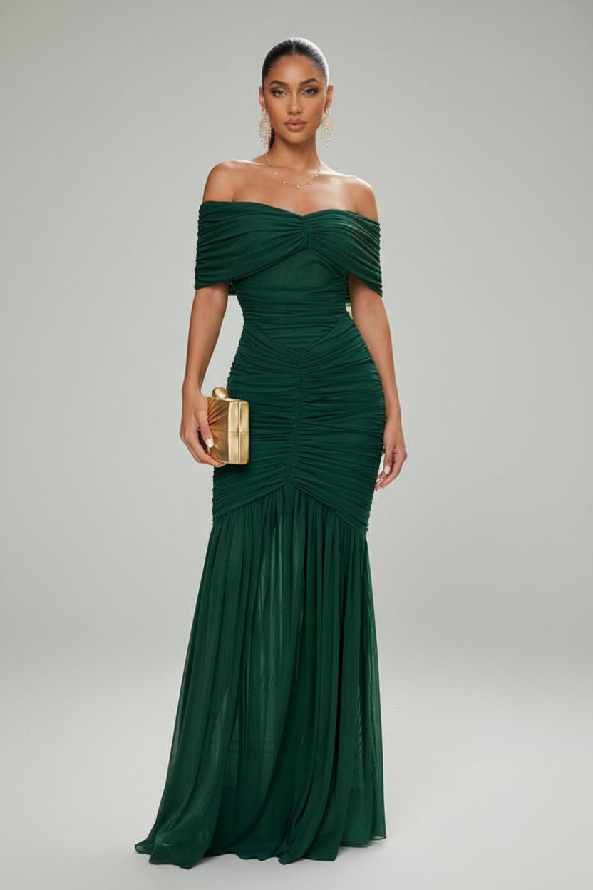 Emerald Duchess - Robe longue vert émeraude